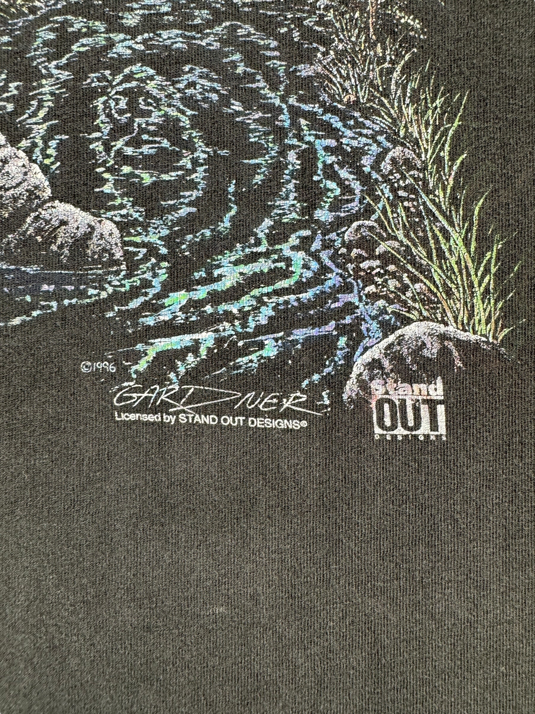 Trademark on Vintage Faded Bear Nature Tee SZ XL