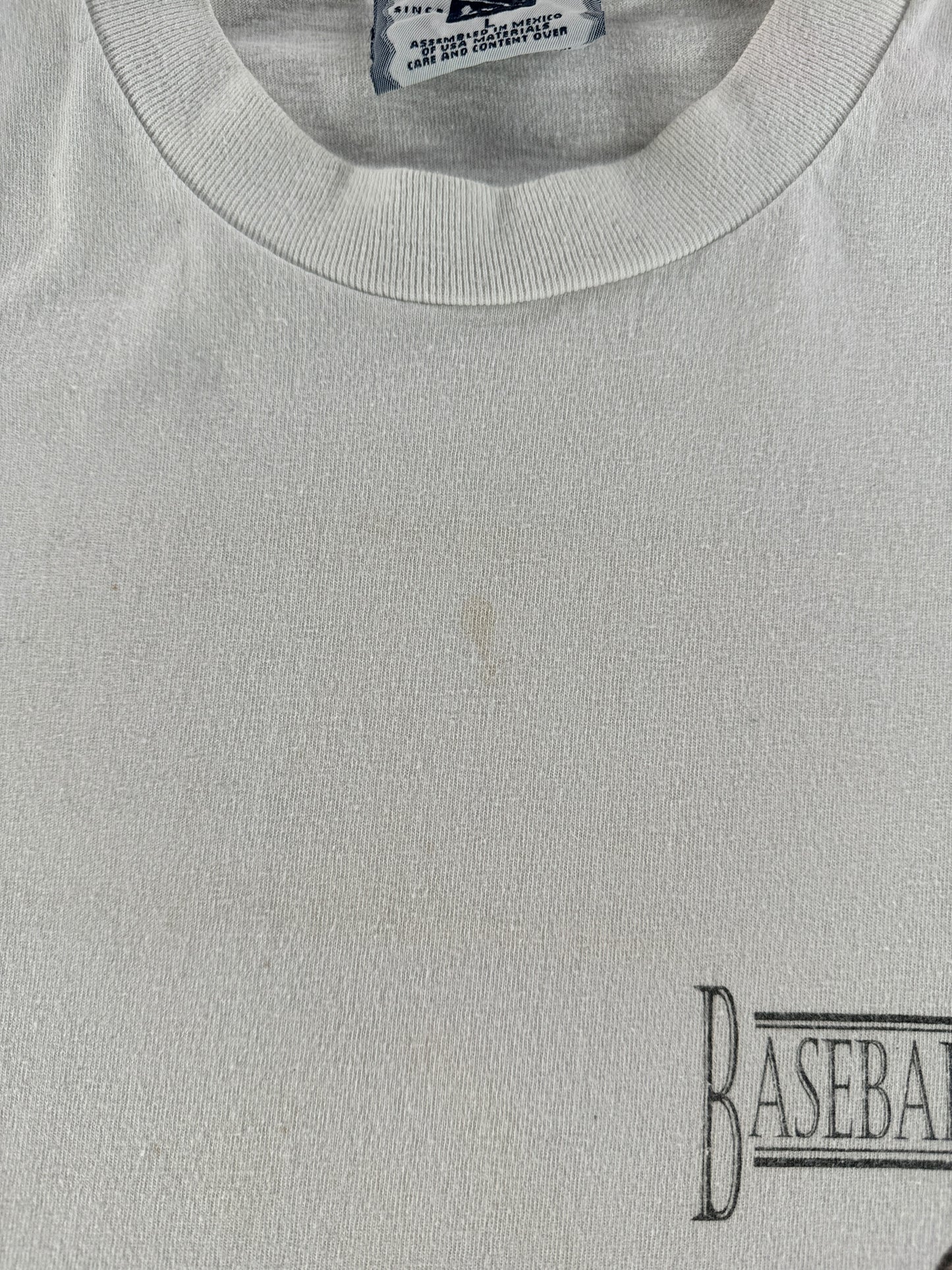 Stain on Vintage Baseball is Timeless Tee SZ L