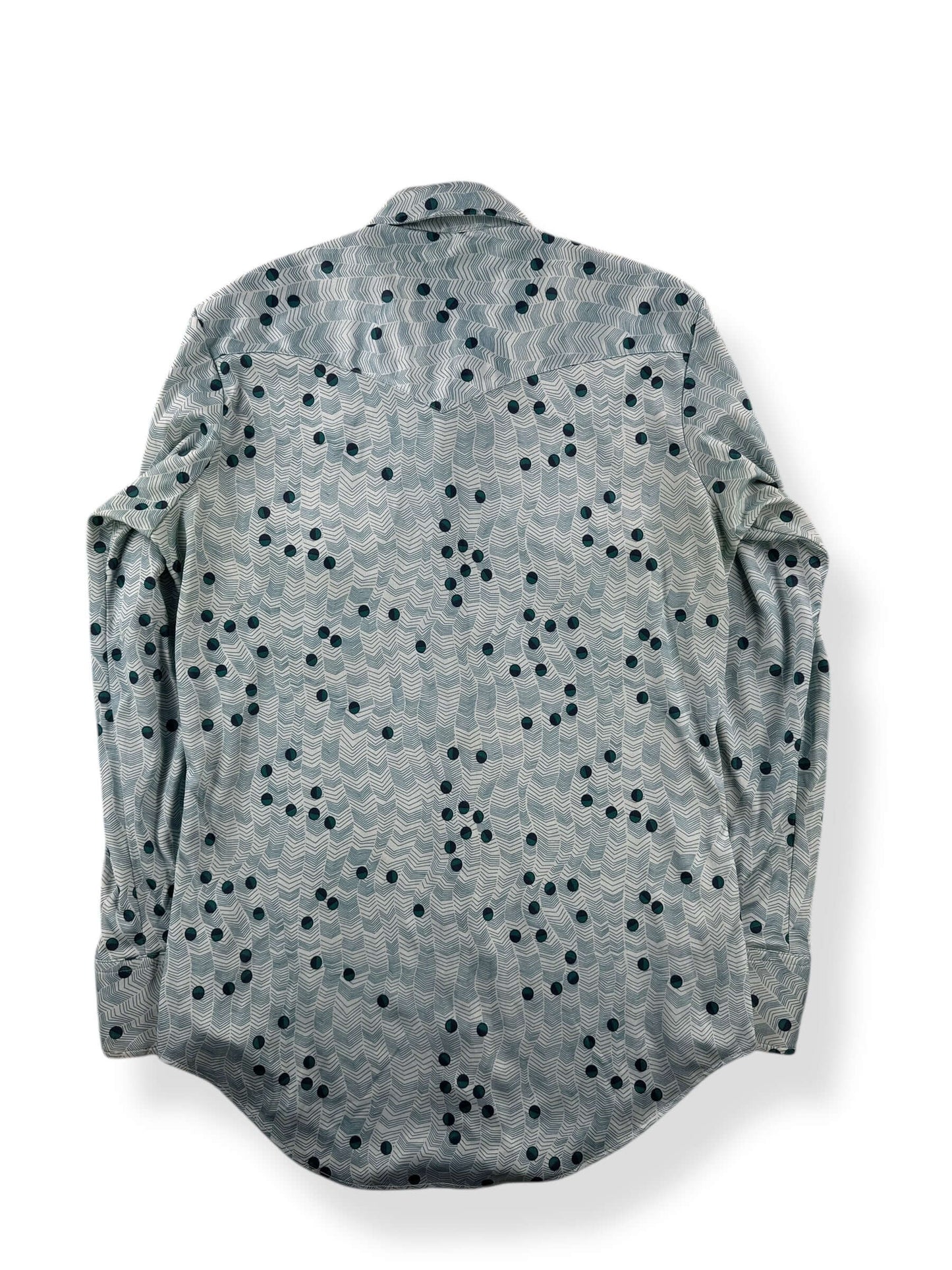 Back of Vintage Disco Pearlsnap Shirt SZ S