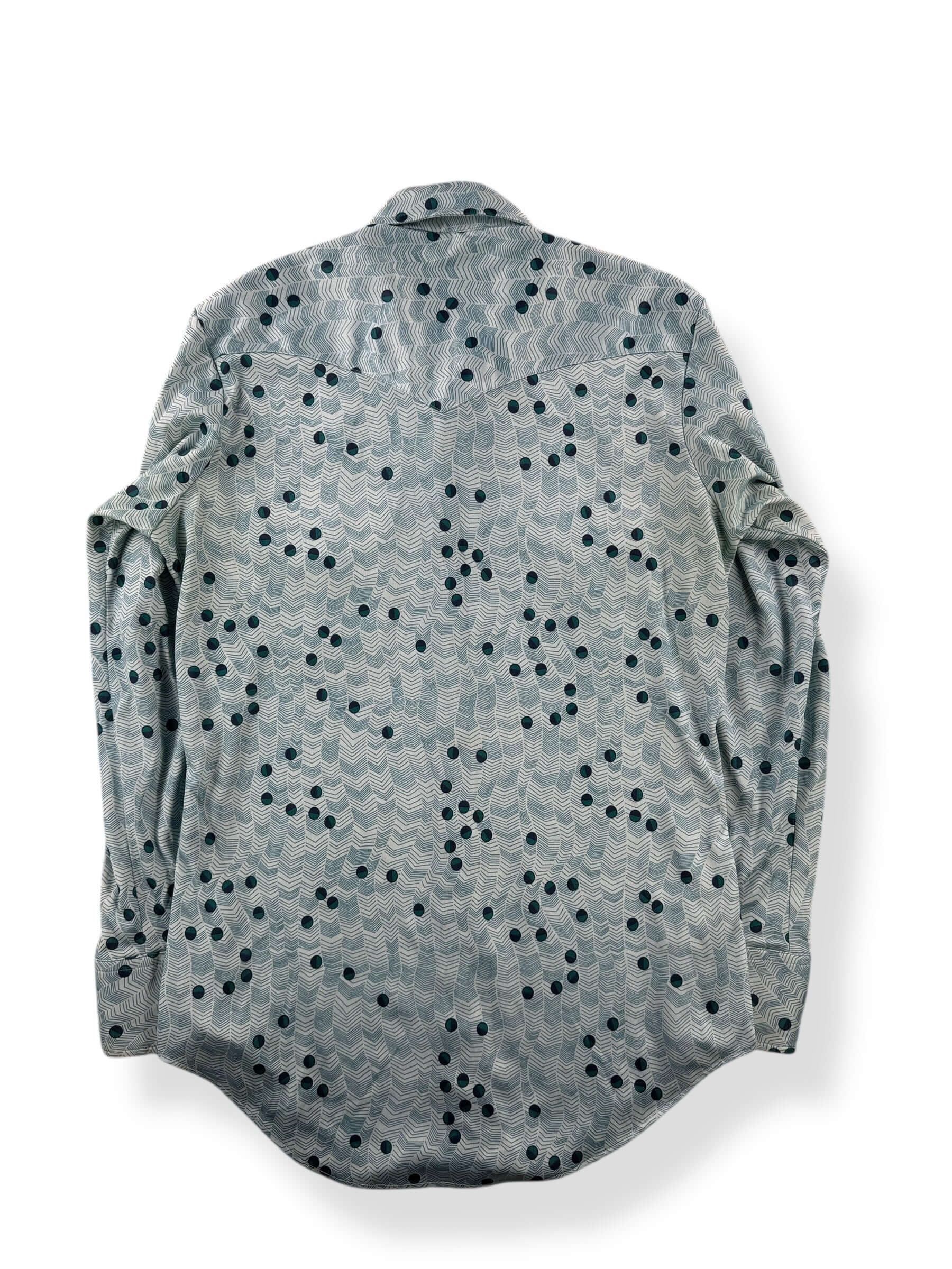 Back of Vintage Disco Pearlsnap Shirt SZ S