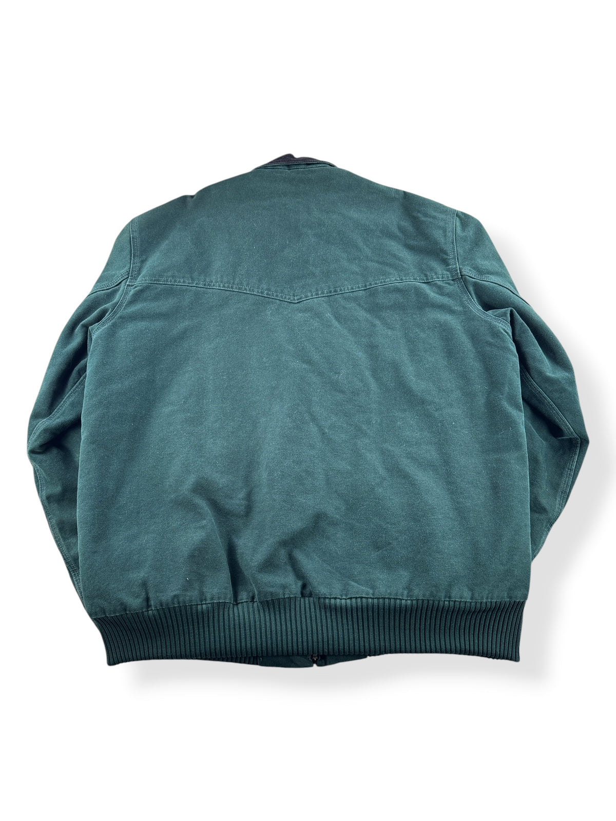 Back of Carhartt Green Santa Fe Jacket SZ XL-T