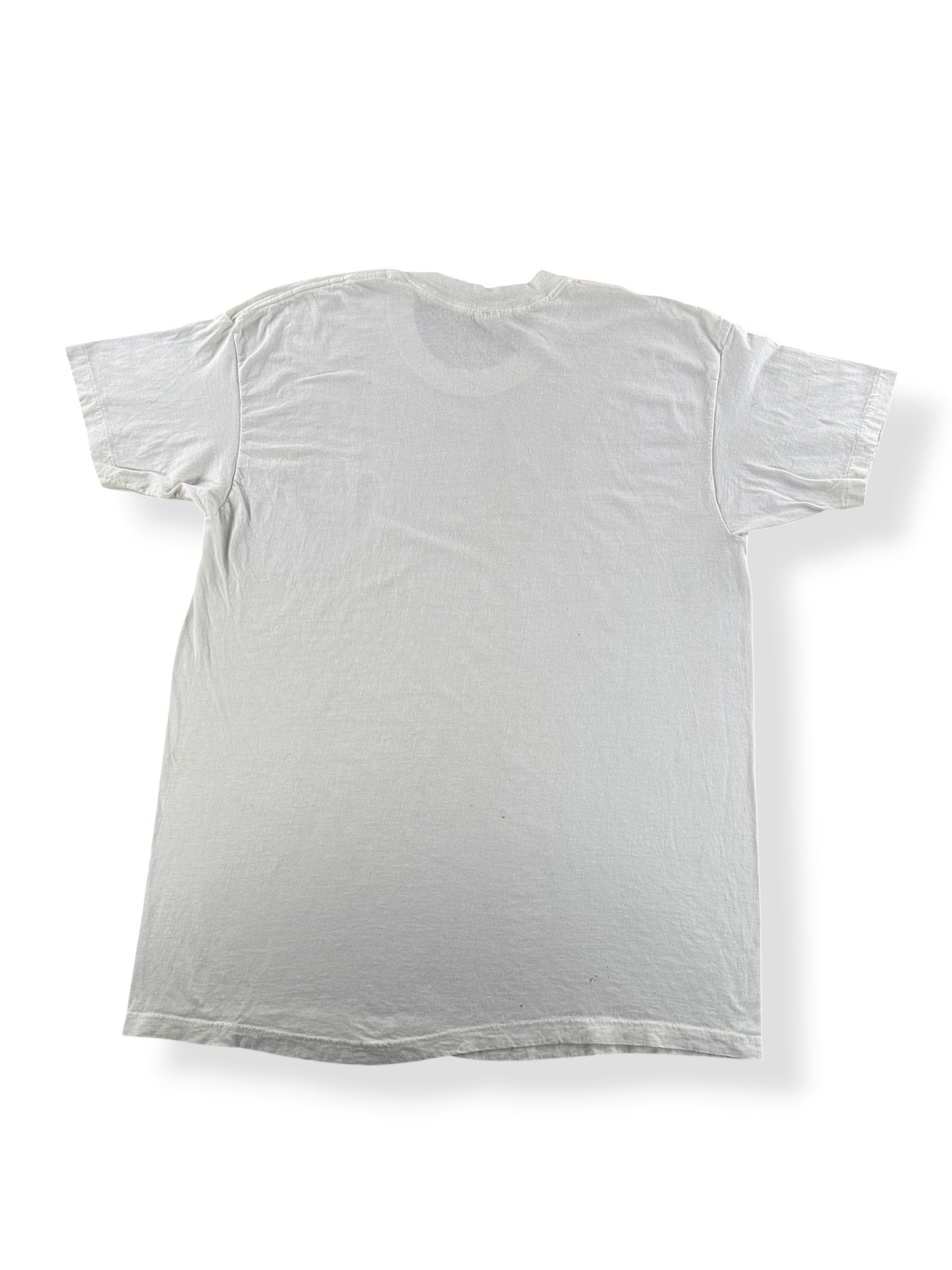 Back of Vintage Hanes Blank White Tee SZ XL (Fits L)