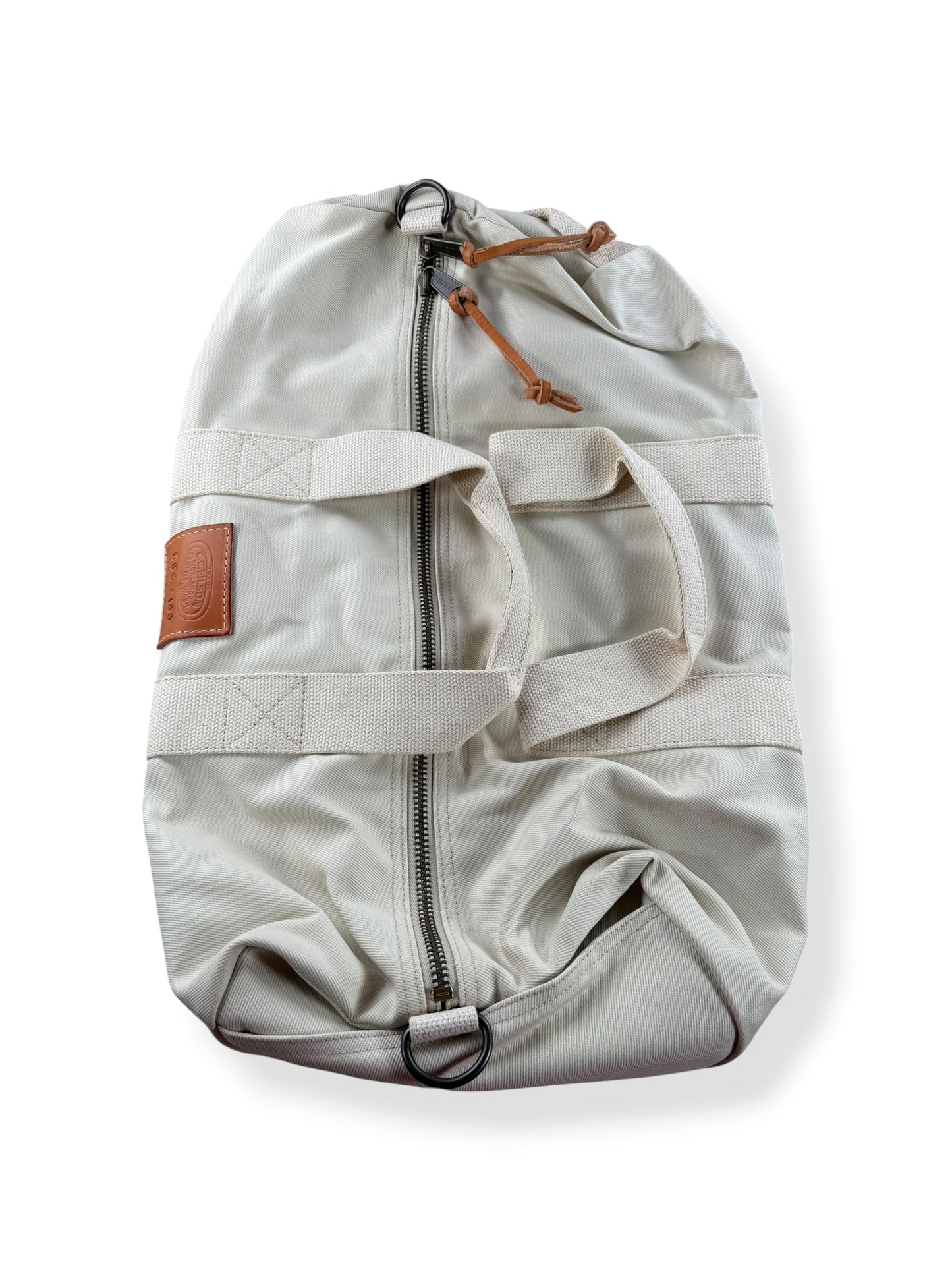 Flat View of 2022 Filson Workshop Barrel Duffel 666/100