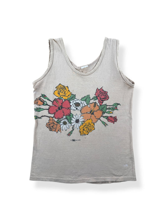 Front of Vintage Thrasher Crazy Tees Hawaii Tank Top SZ S