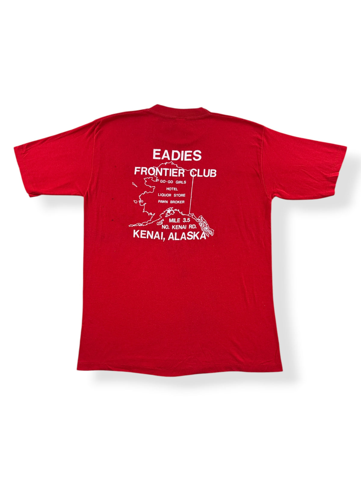 Back of Vintage Alaska Brothel Tee SZ XL (Fits L)