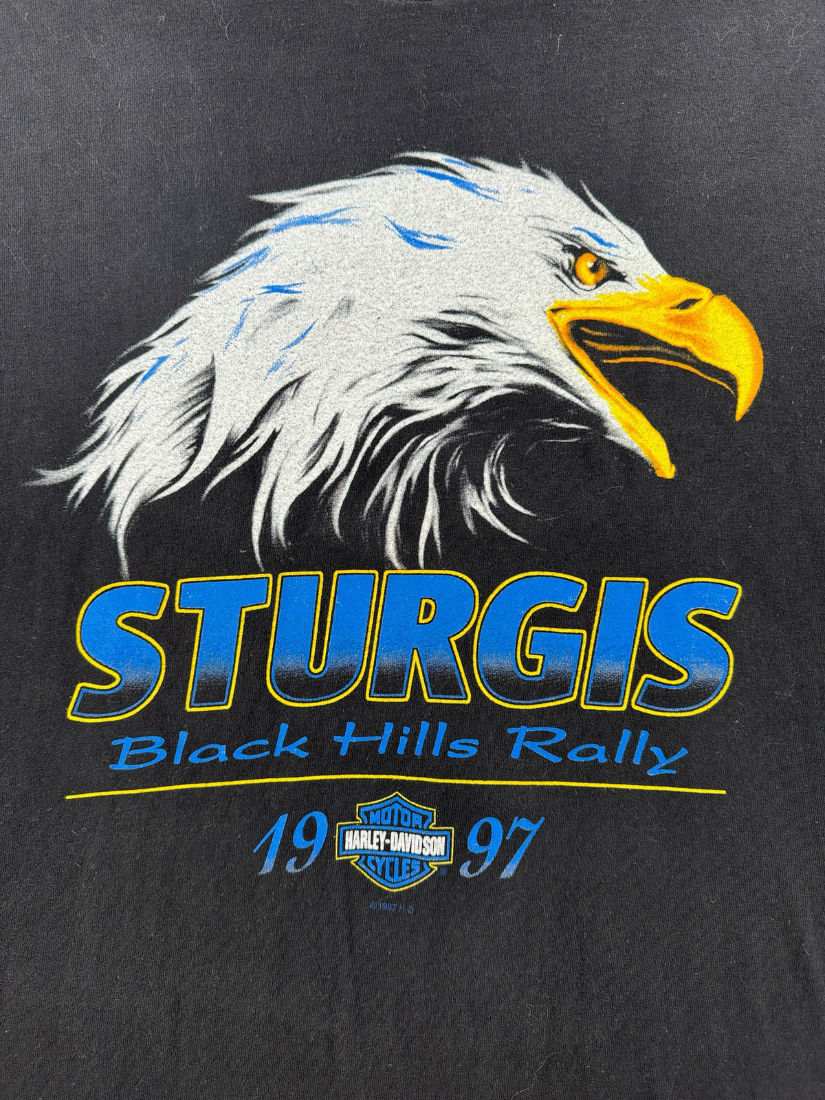 Front graphic on Vintage '97 Sturgis Tee SZ XL
