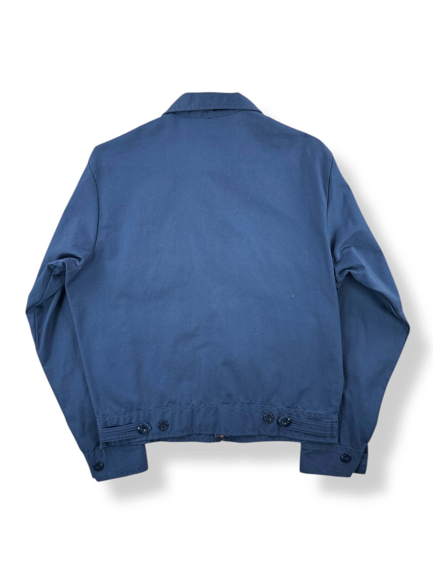 Back of Vintage Mega Market Patched Gas Station Jacket SZ 40