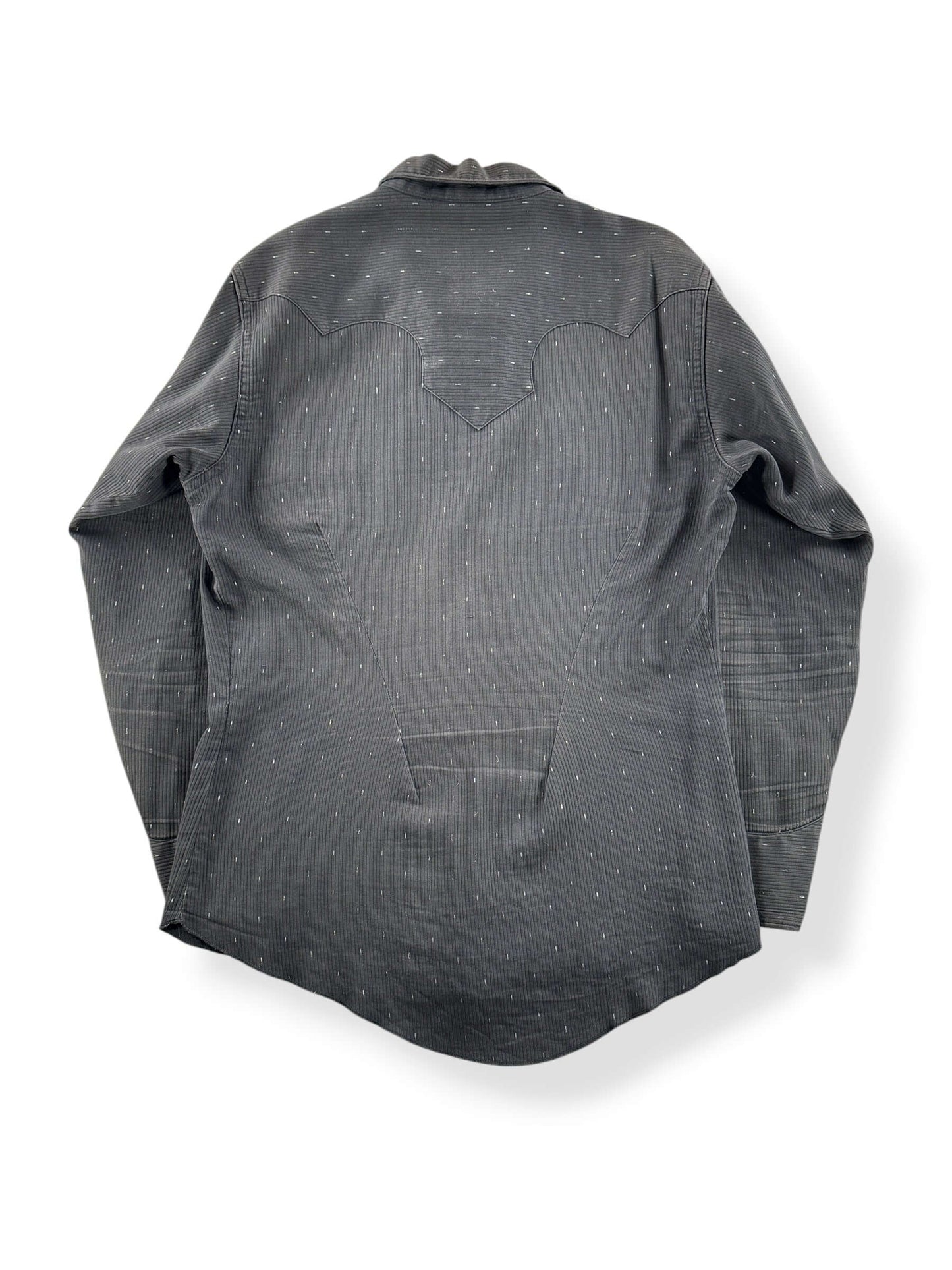 Back of Vintage 60s Western Pullover Shirt SZ M