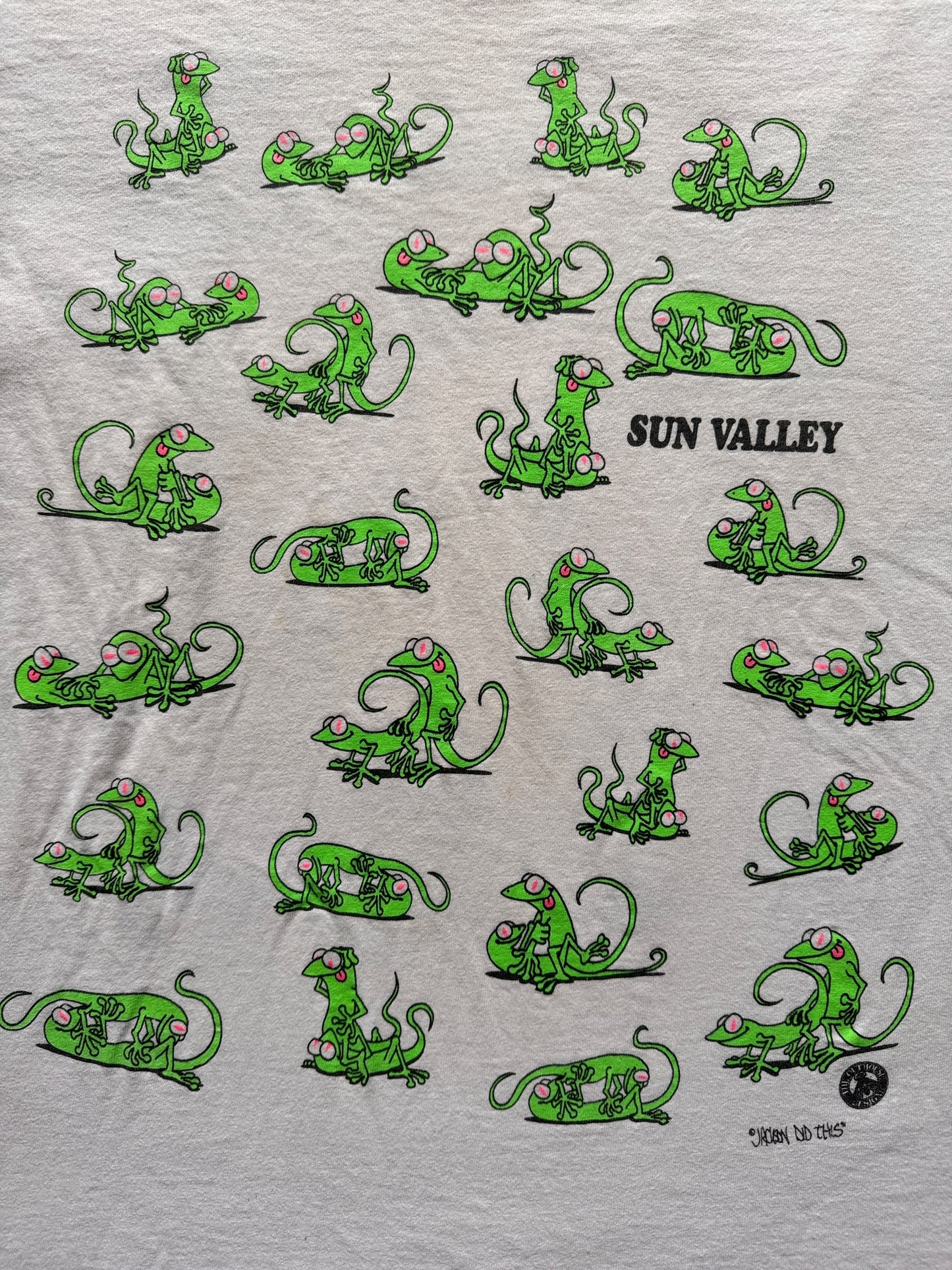 front graphic of Vintage Sun Valley Lizards Tee SZ L