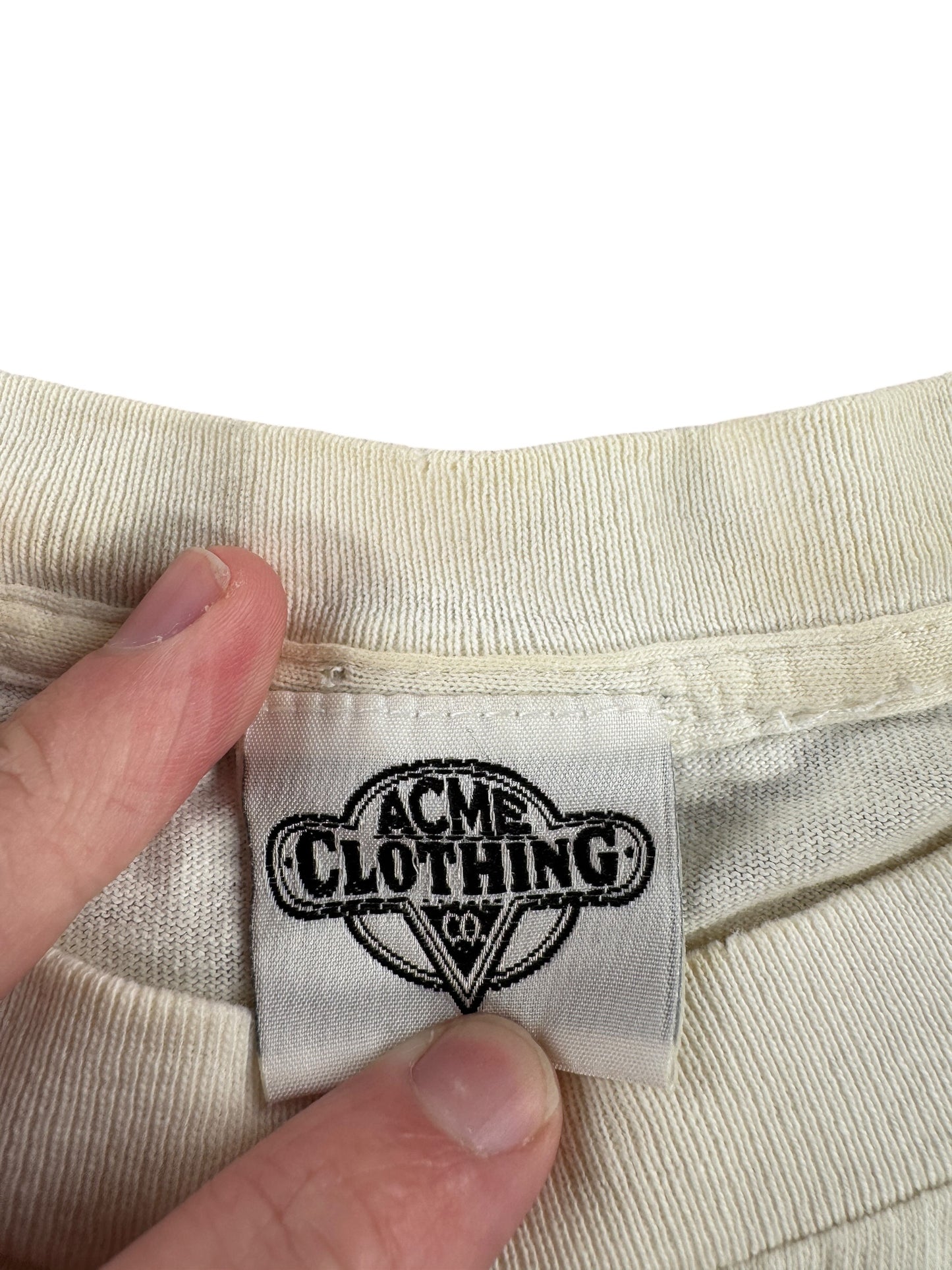 Tag on Vintage Acme Studios Looney Tunes AOP Tee SZ L