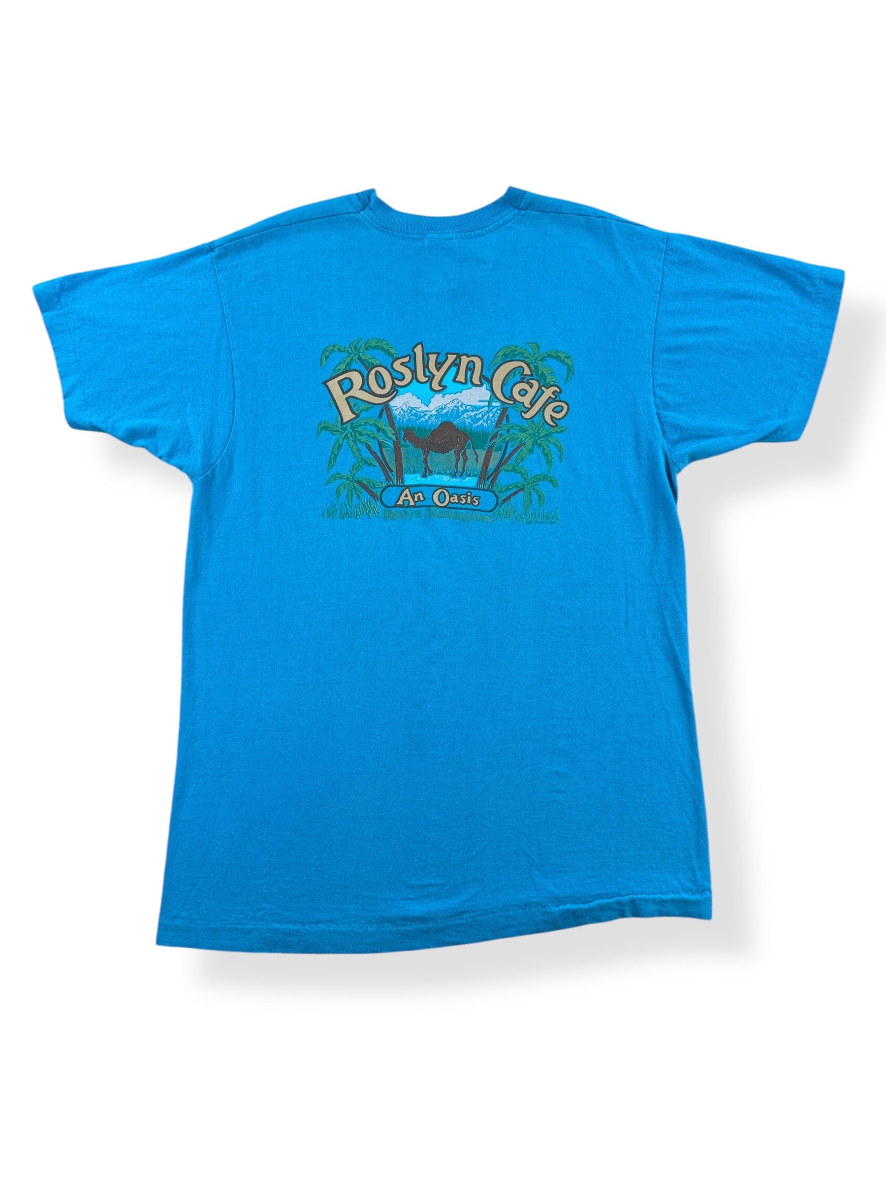 Back of Vintage Roslyn Cafe Northern Exposure Tee SZ L