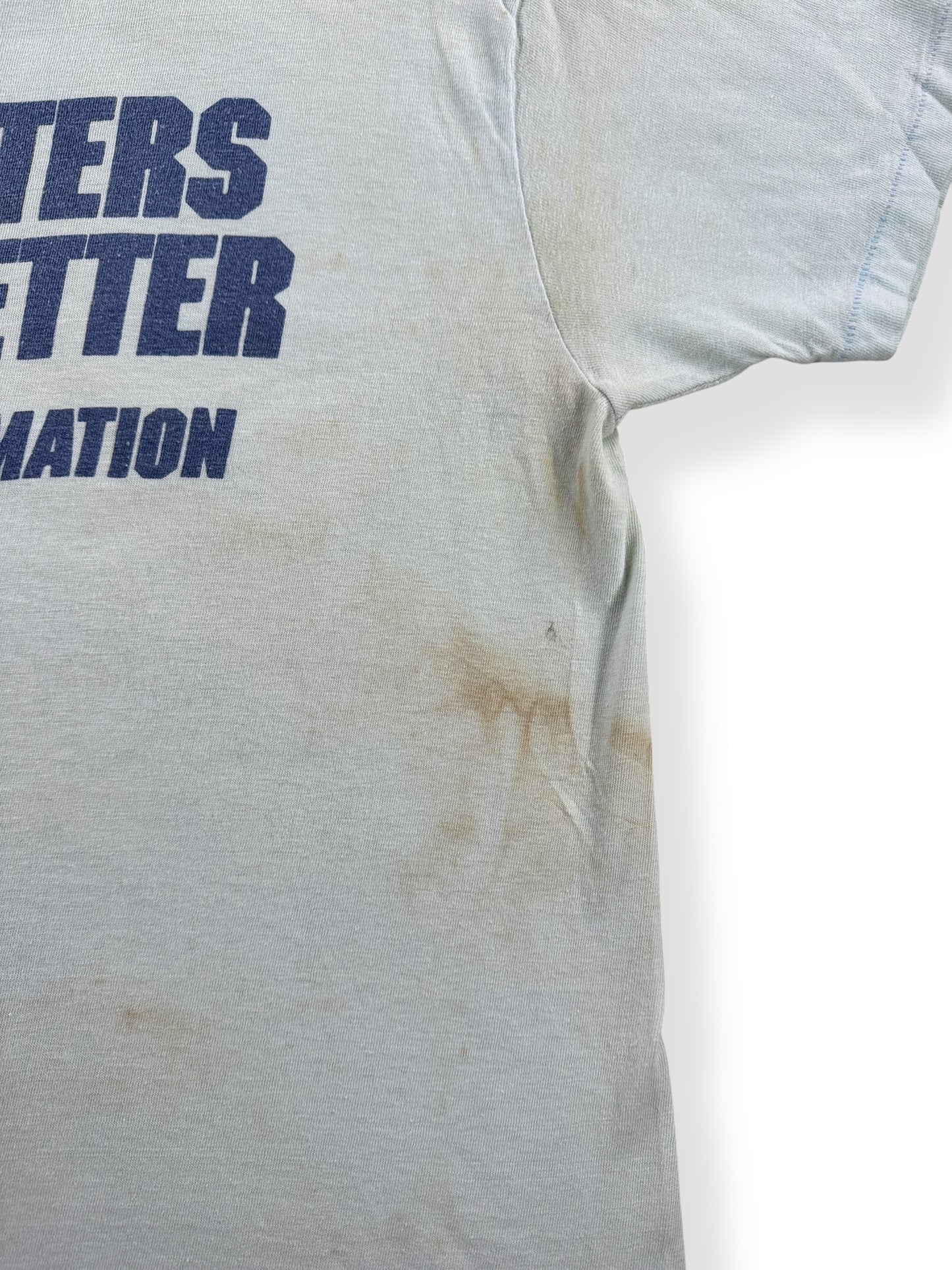 Staining on Vintage 70s Computers Do It Better Tee SZ M