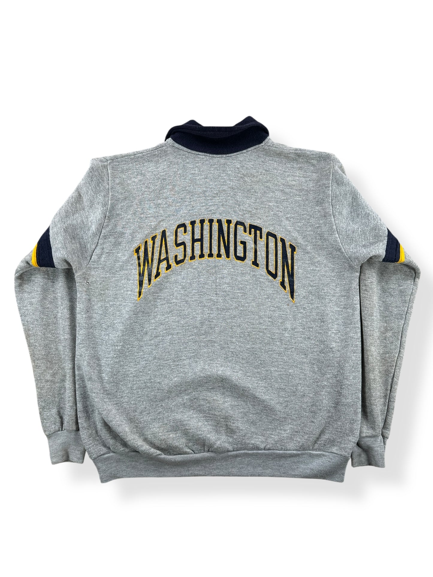 Back of Vintage UW Collared Sweatshirt SZ M