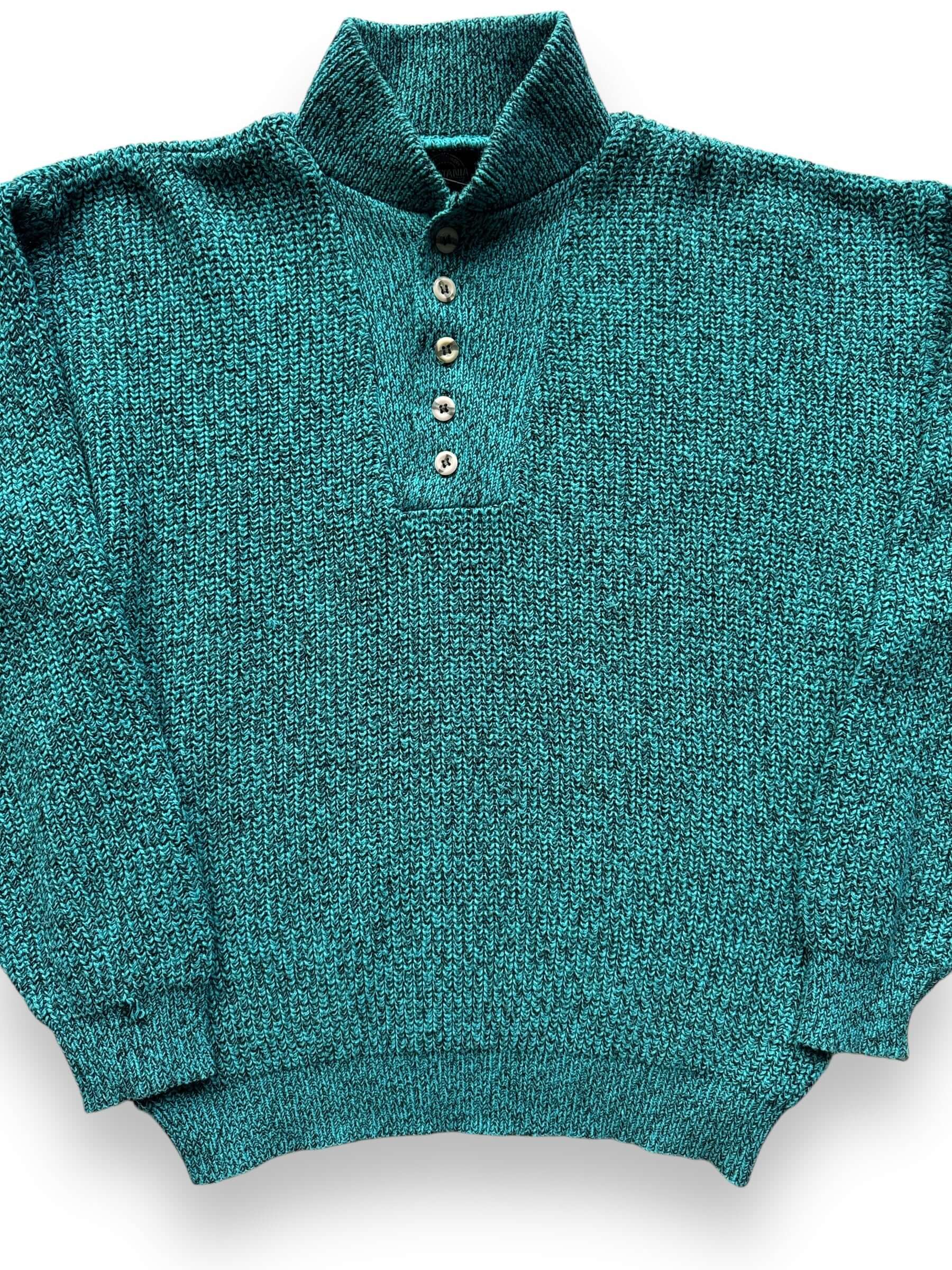 front close up of Vintage Brittania Knit Sweater SZ M