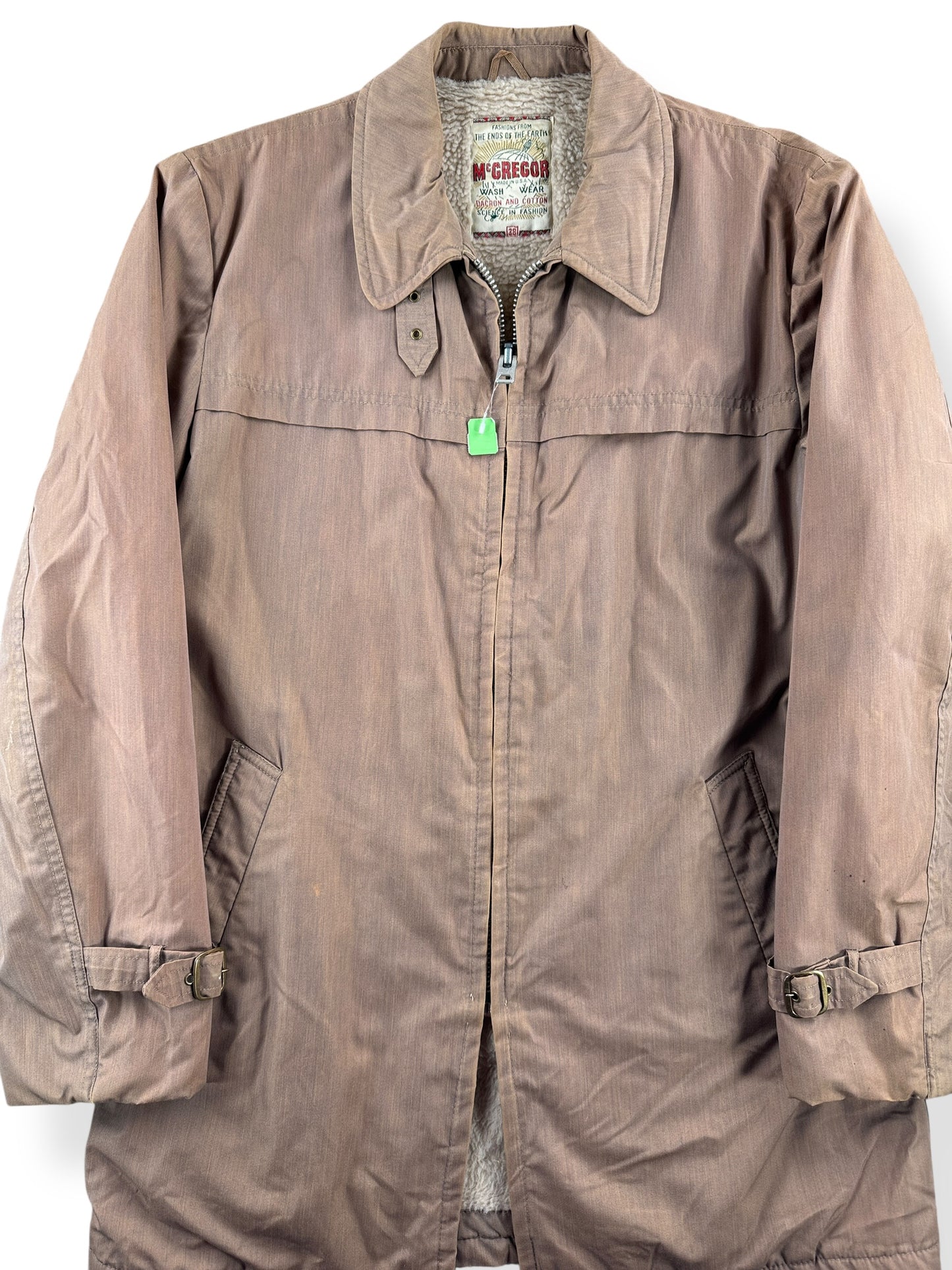 Front Close Up of Vintage NOS McGregor Jacket SZ 38