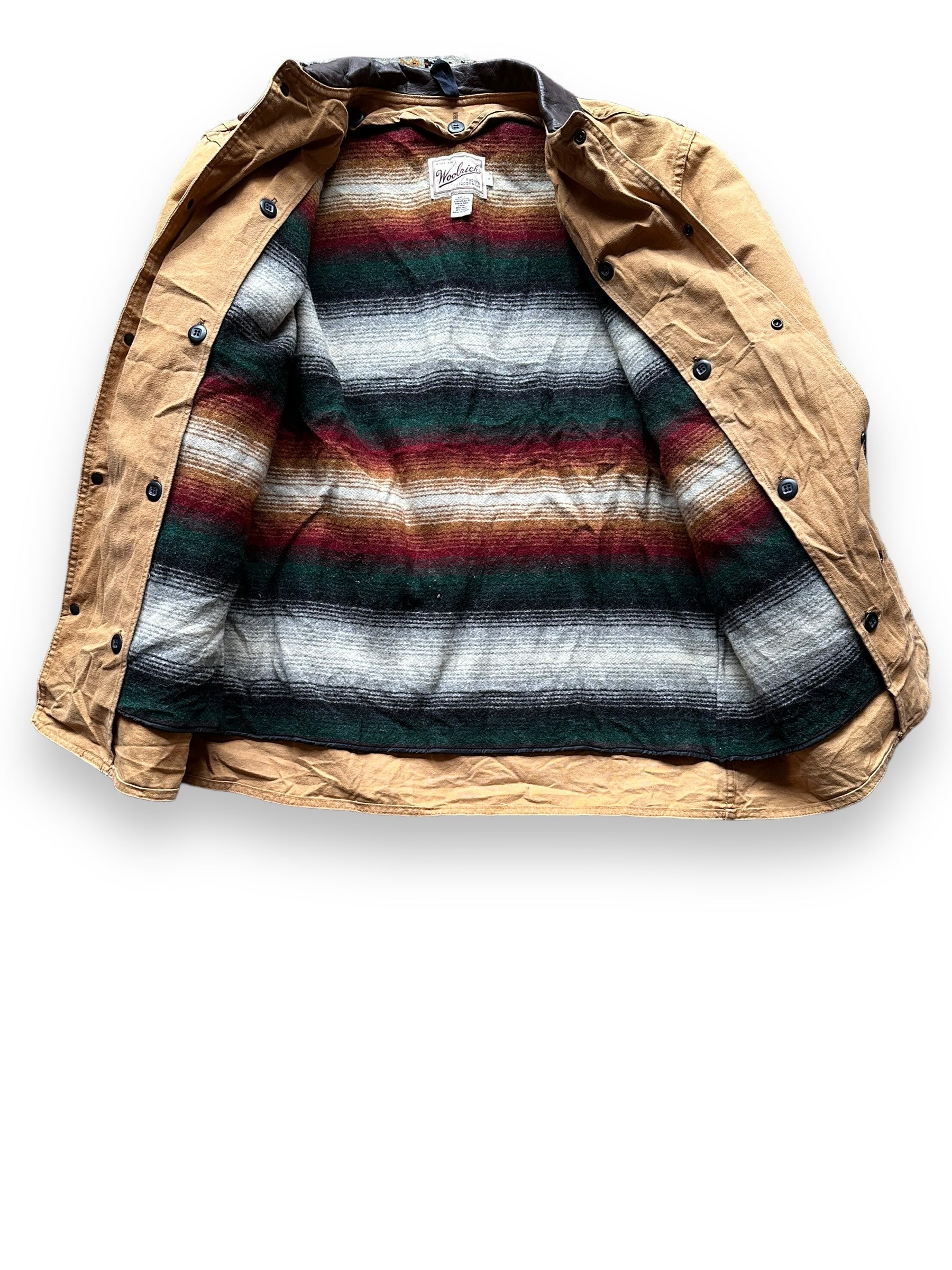 Blanket Lining of Vintage Woolrich Blanket Lined Barn Coat SZ L | Vintage Woolrich Jacket Seattle  | Seattle Vintage Clothing