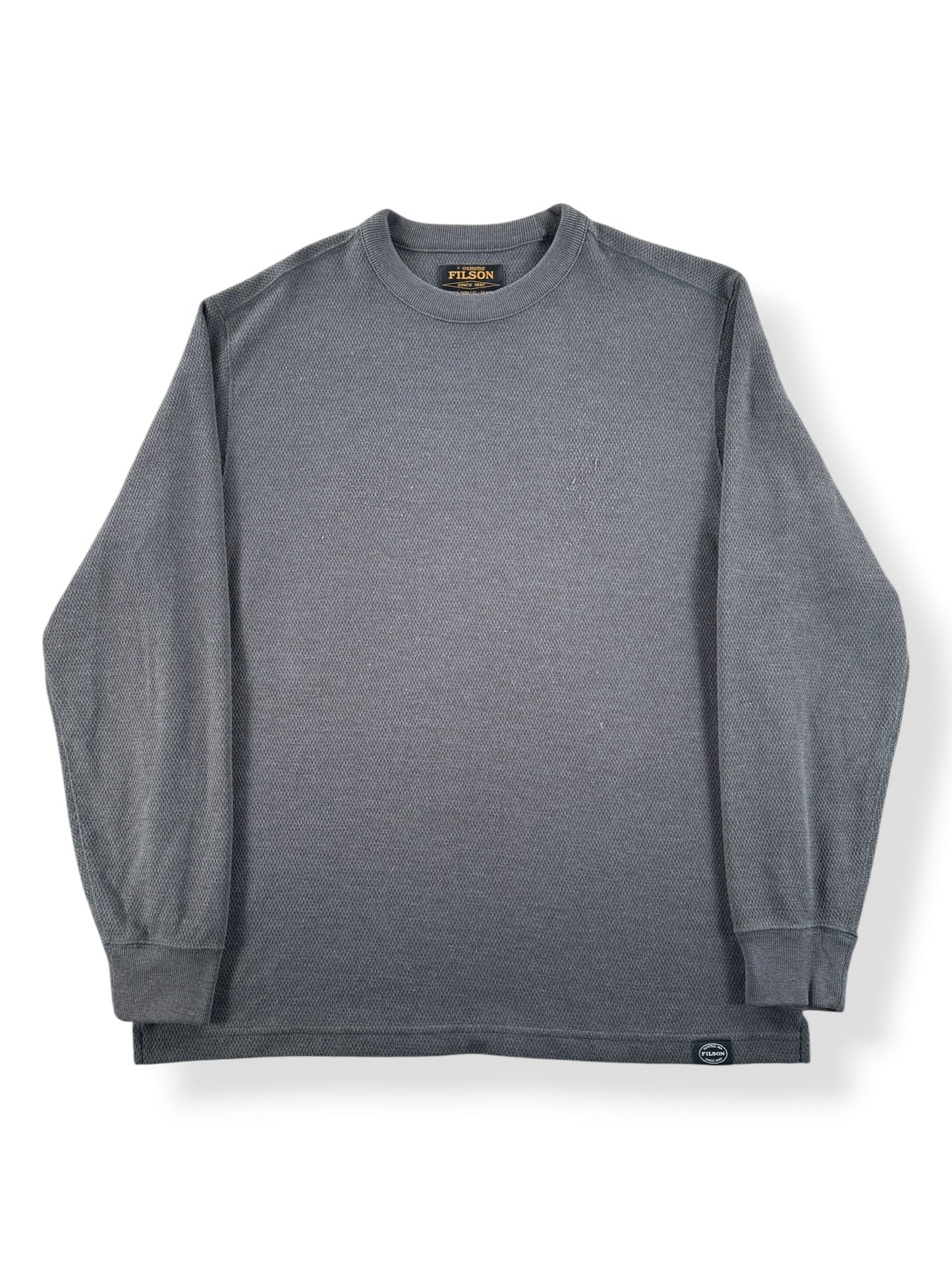 Front of Filson Waffle Knit Thermal Crewneck SZ L
