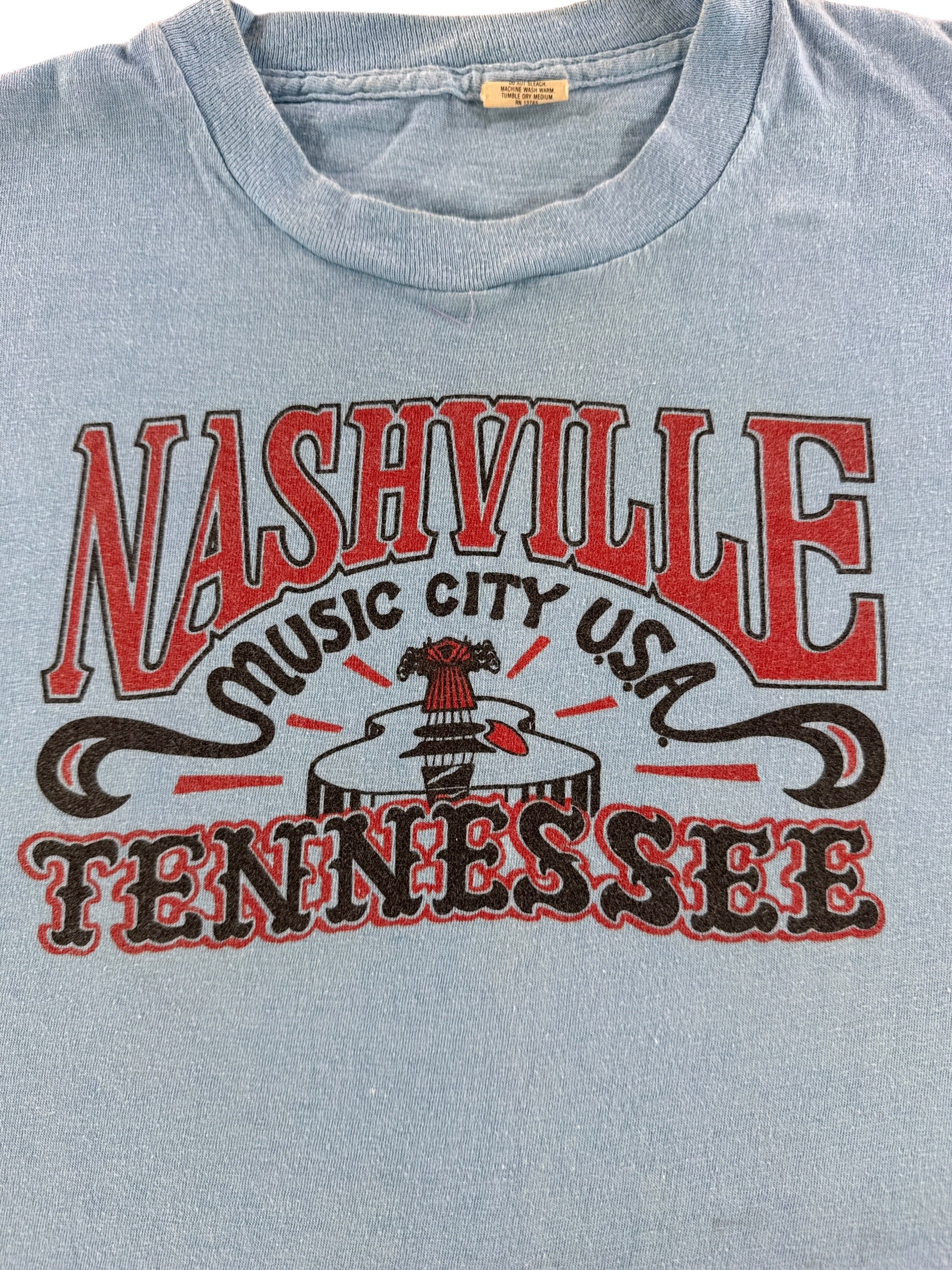 Graphic of Vintage Nashville Tank Top SZ L (Fits S)