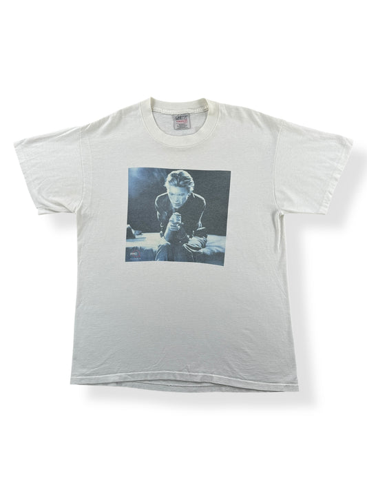 Front of Vintage 1993 David Bowie The Singles Rykodisc Oneita Tee SZ L