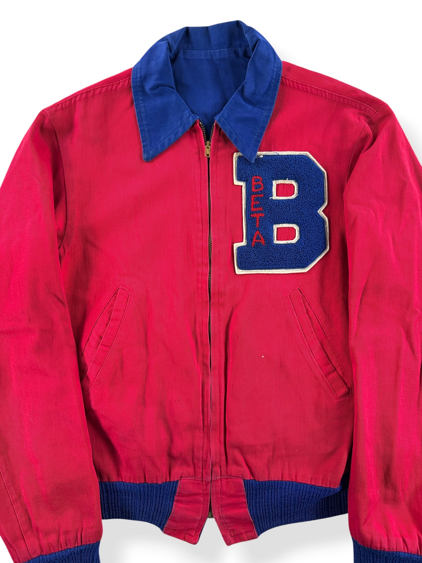 Vintage Reversible Cotton Varsity Jacket SZ M