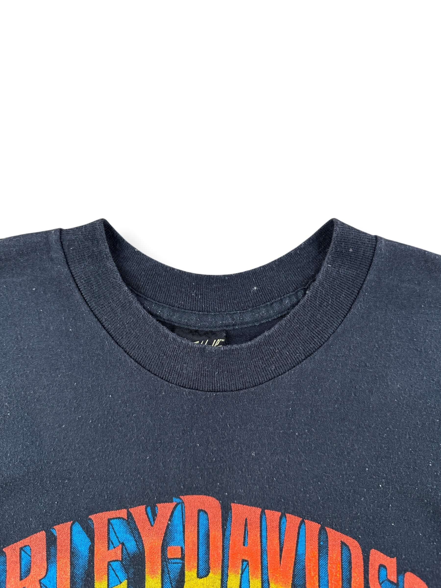 Collar on Vintage 80s Harley Davidson Whiskey Tee SZ S (Fits XS)