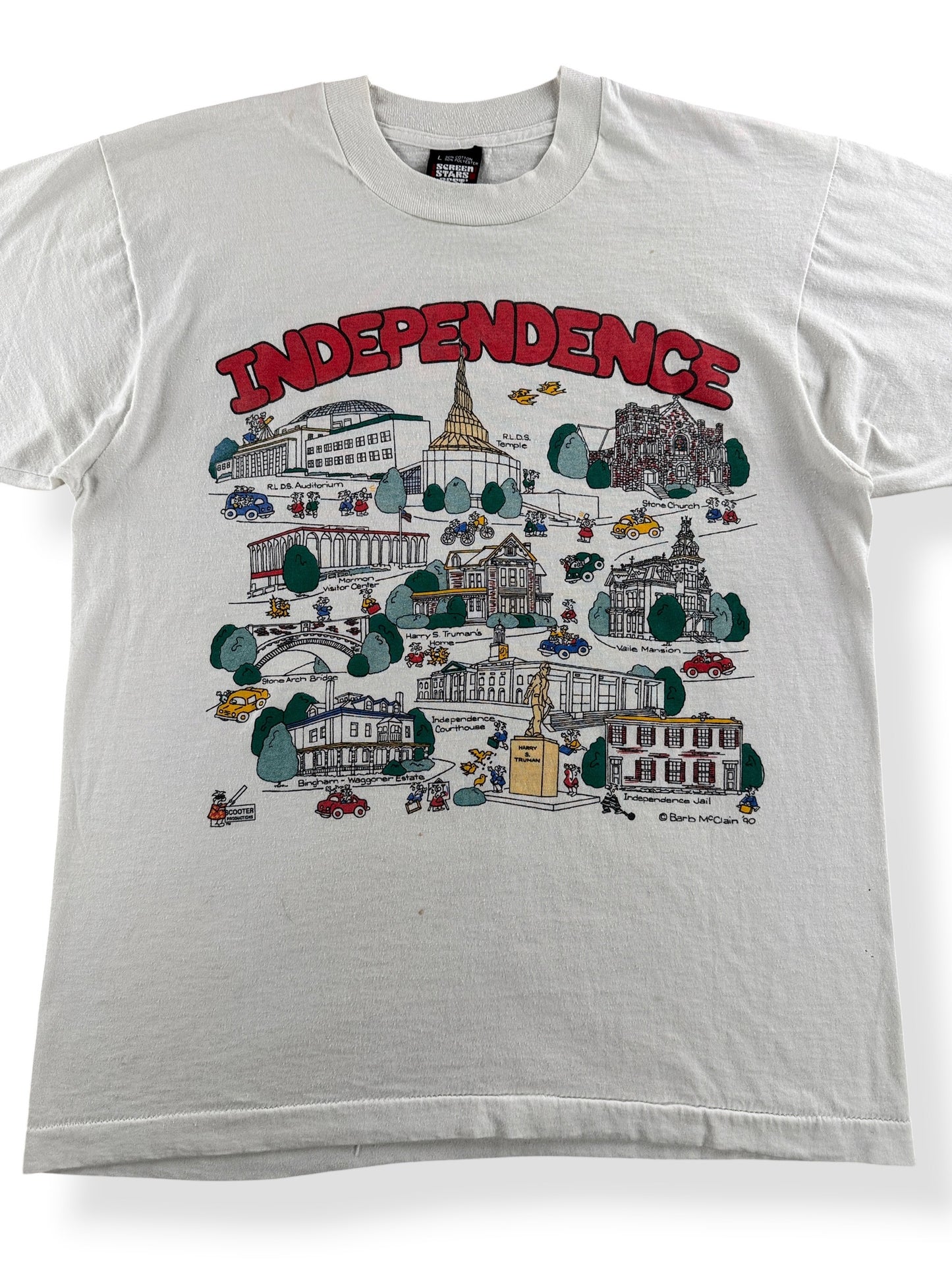 Close-up of Vintage Independence Missouri Tee SZ L (Fits M)