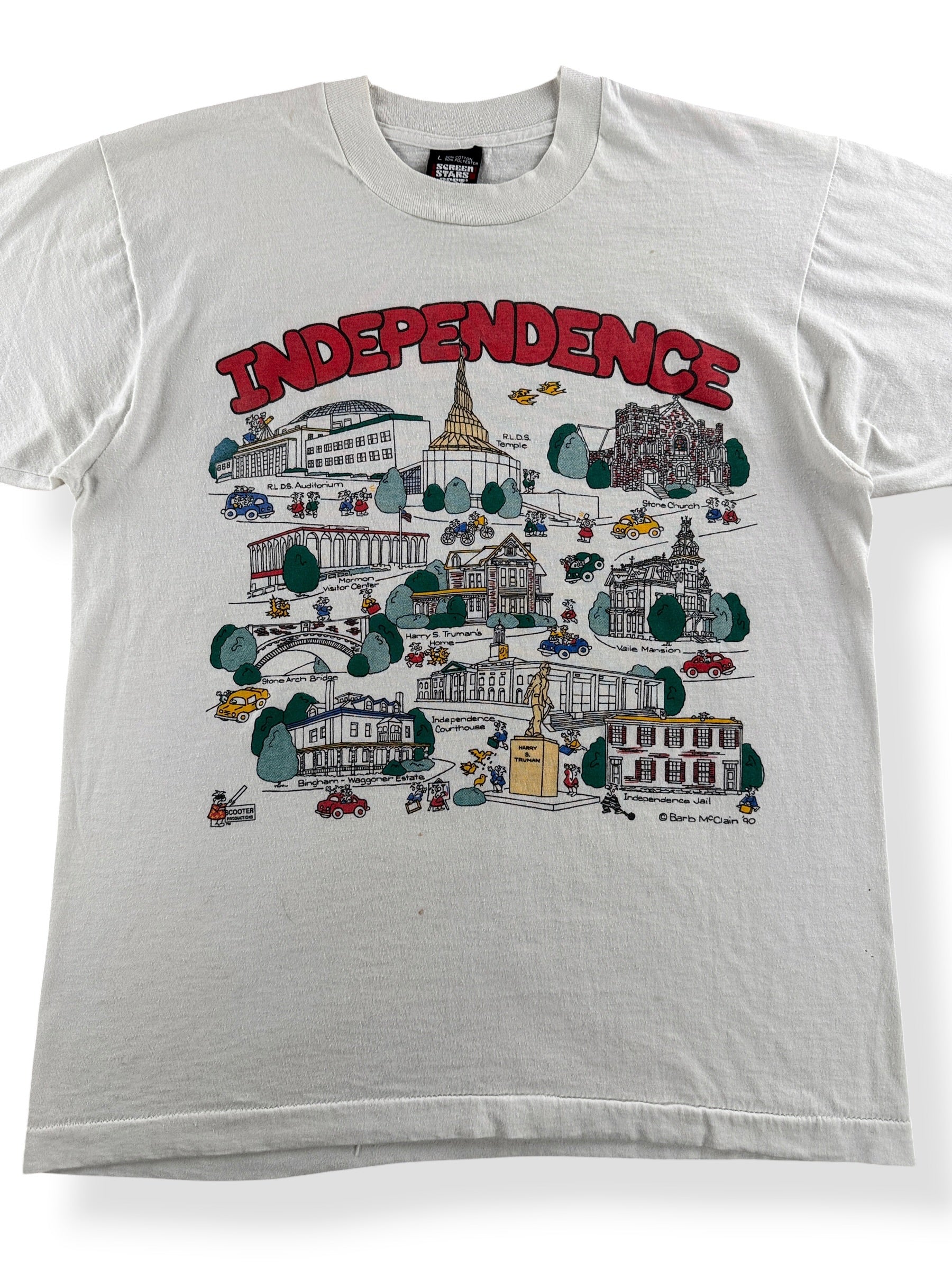 Close-up of Vintage Independence Missouri Tee SZ L (Fits M)