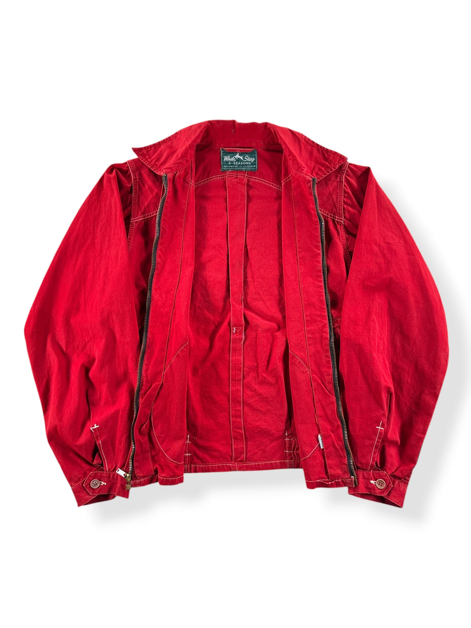 Inside of Vintage 40s White Stag Jacket SZ XS