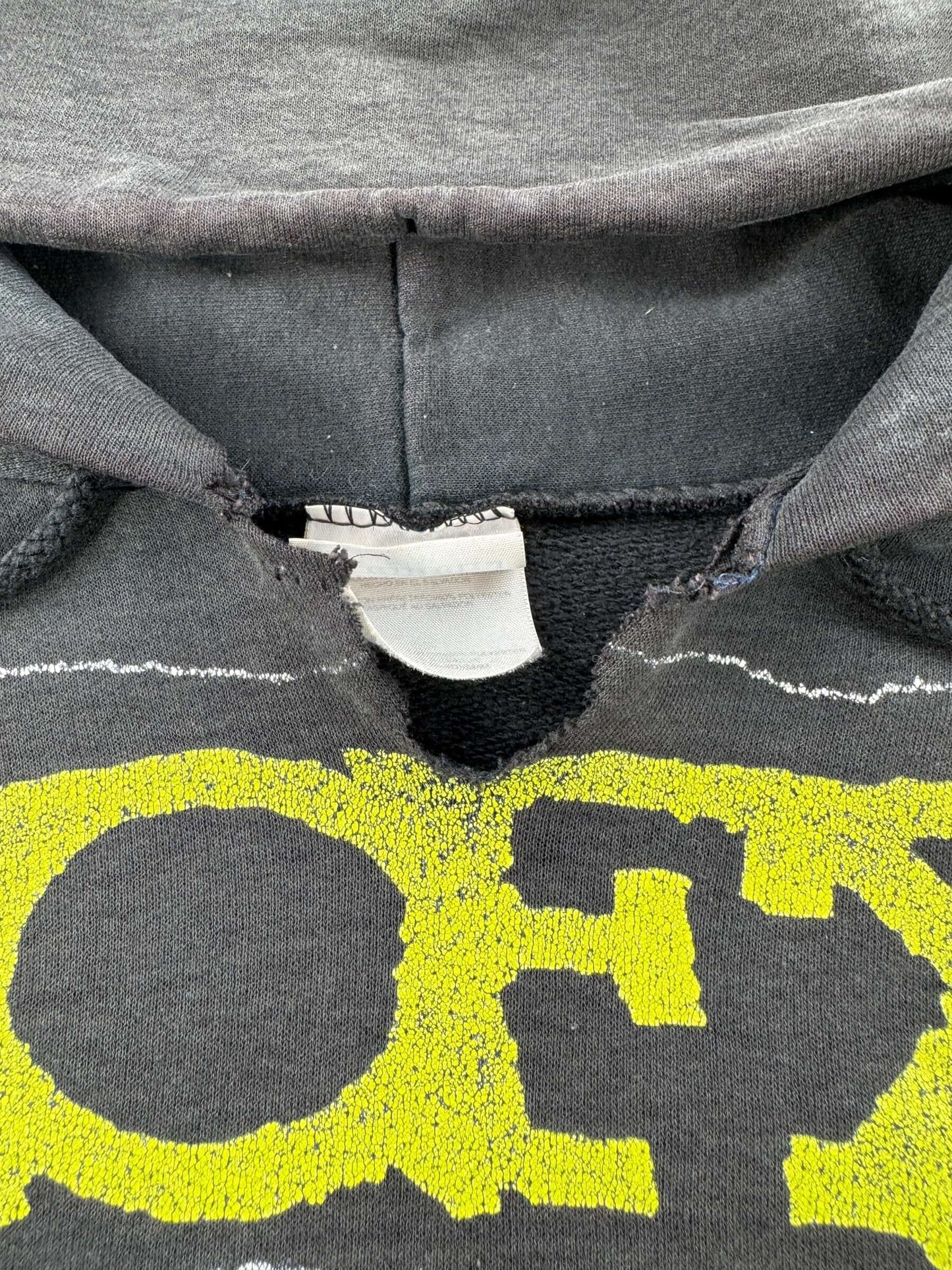Collar on Vintage NOFX Hoodie SZ M