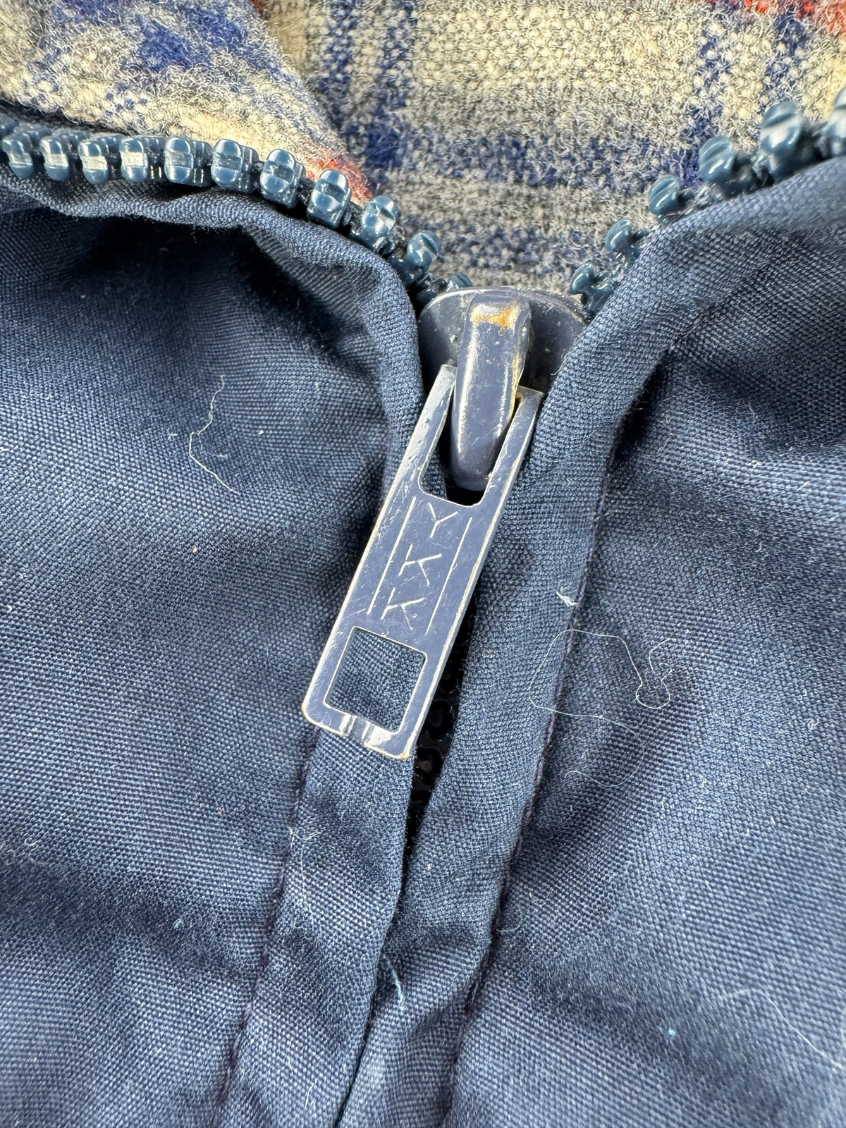 Zipper on Vintage Eddie Bauer Wool Lined Parka SZ M