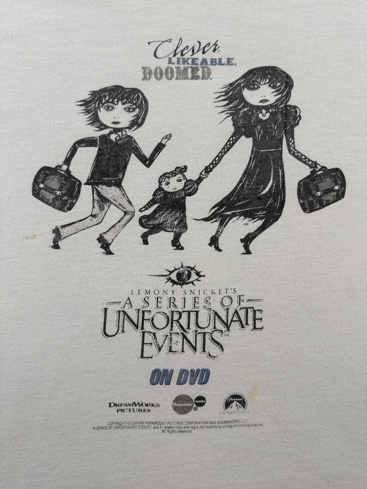 Graphic of Vintage A Series Of Unfortunate Events Tee SZ L