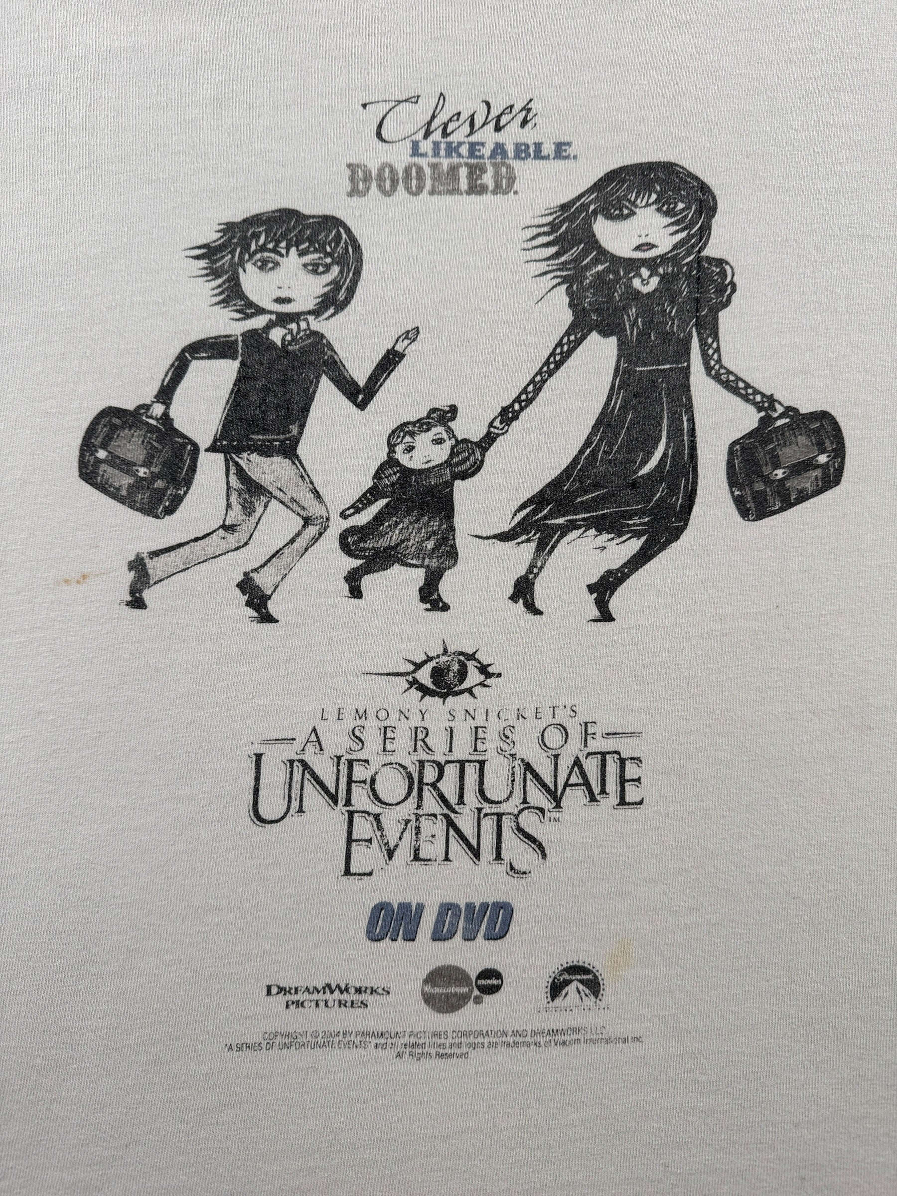 Graphic of Vintage A Series Of Unfortunate Events Tee SZ L