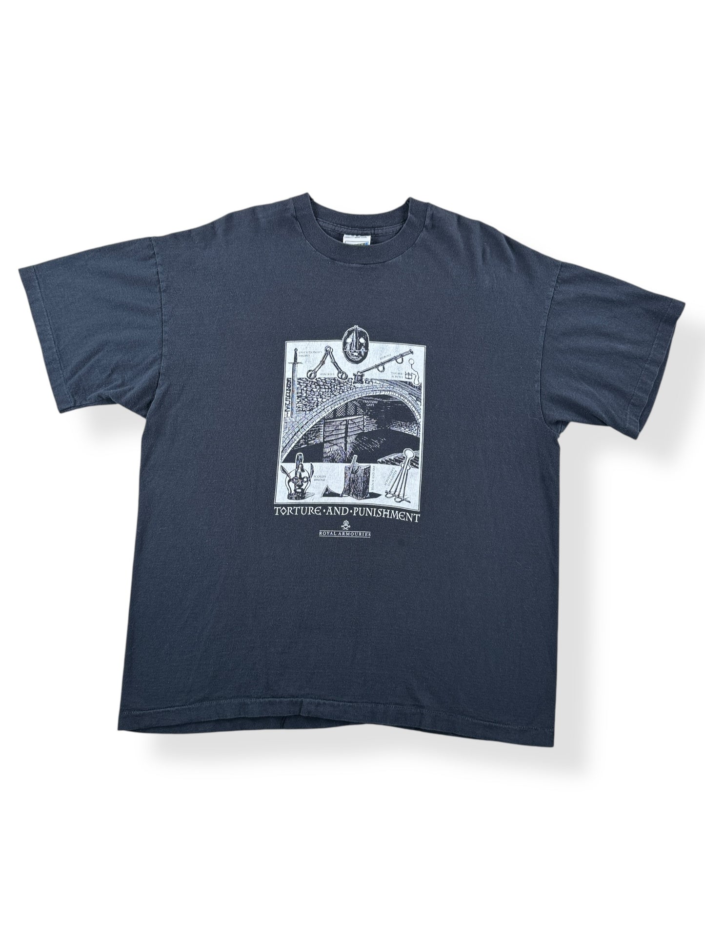 Front of Vintage Torture And Punishment Tee SZ XL