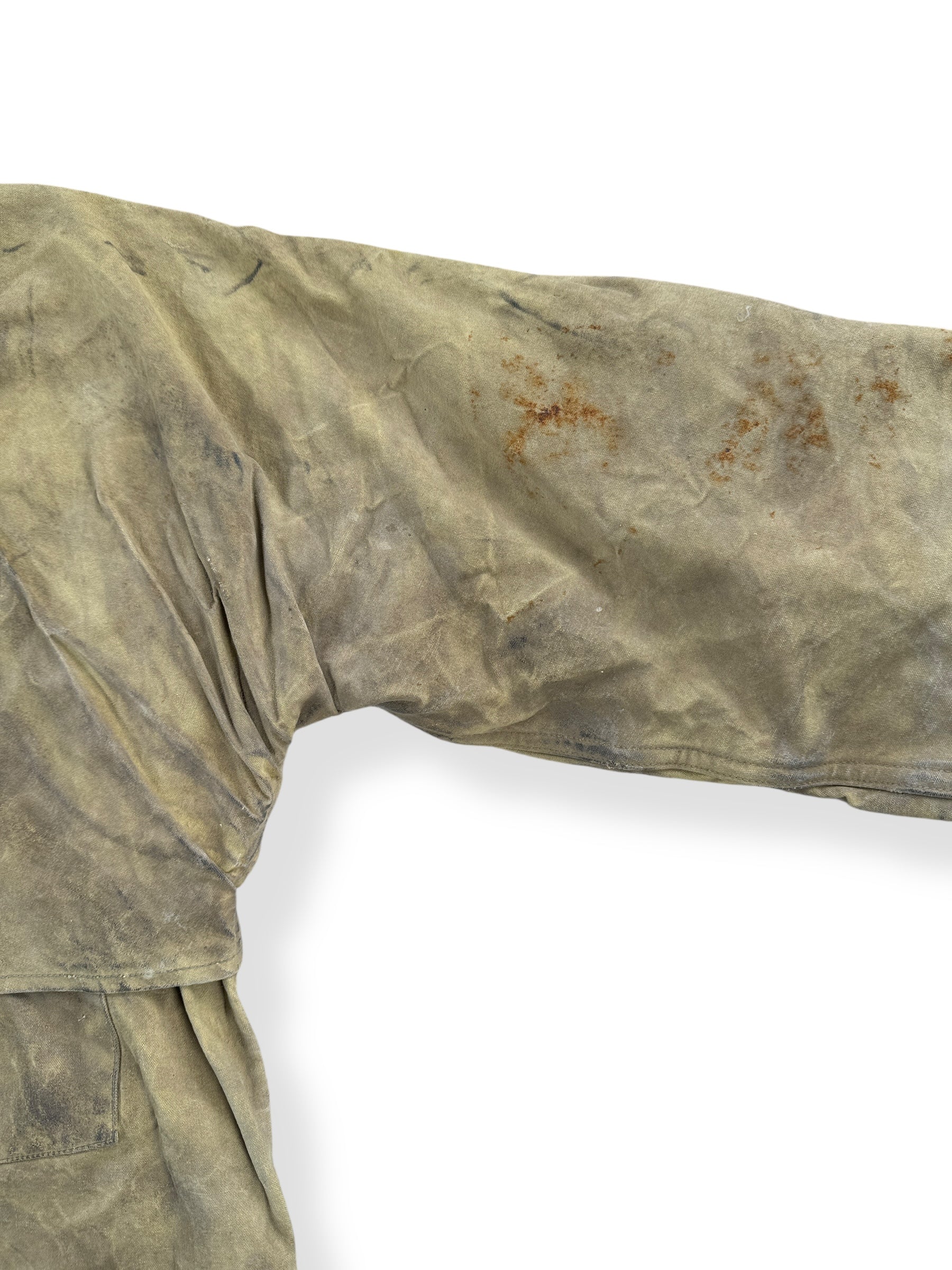 Stains on Vintage Drybak Tin Cloth Jacket SZ M