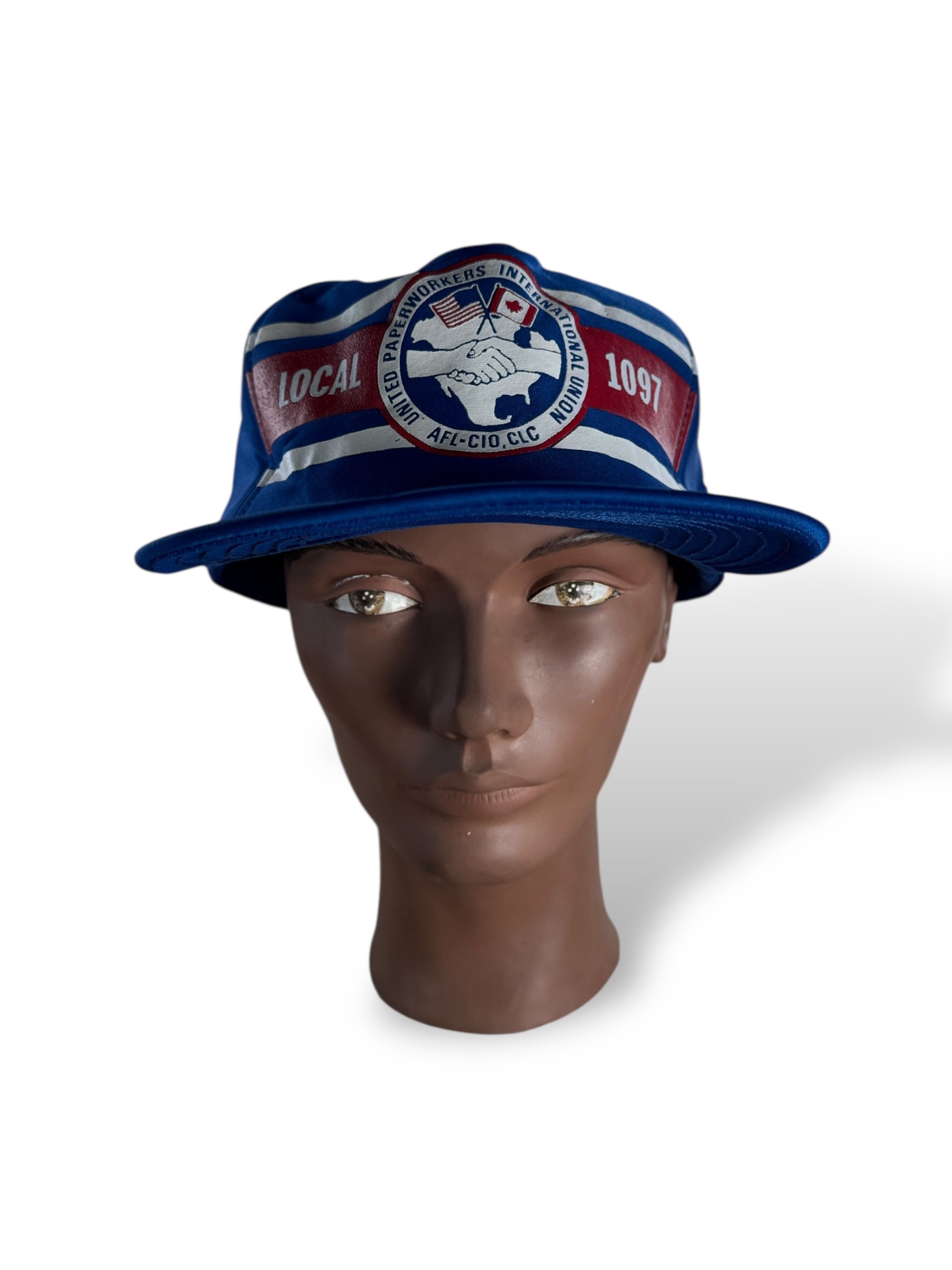 Front of Vintage Local 1097 Union Hat SZ OSFA