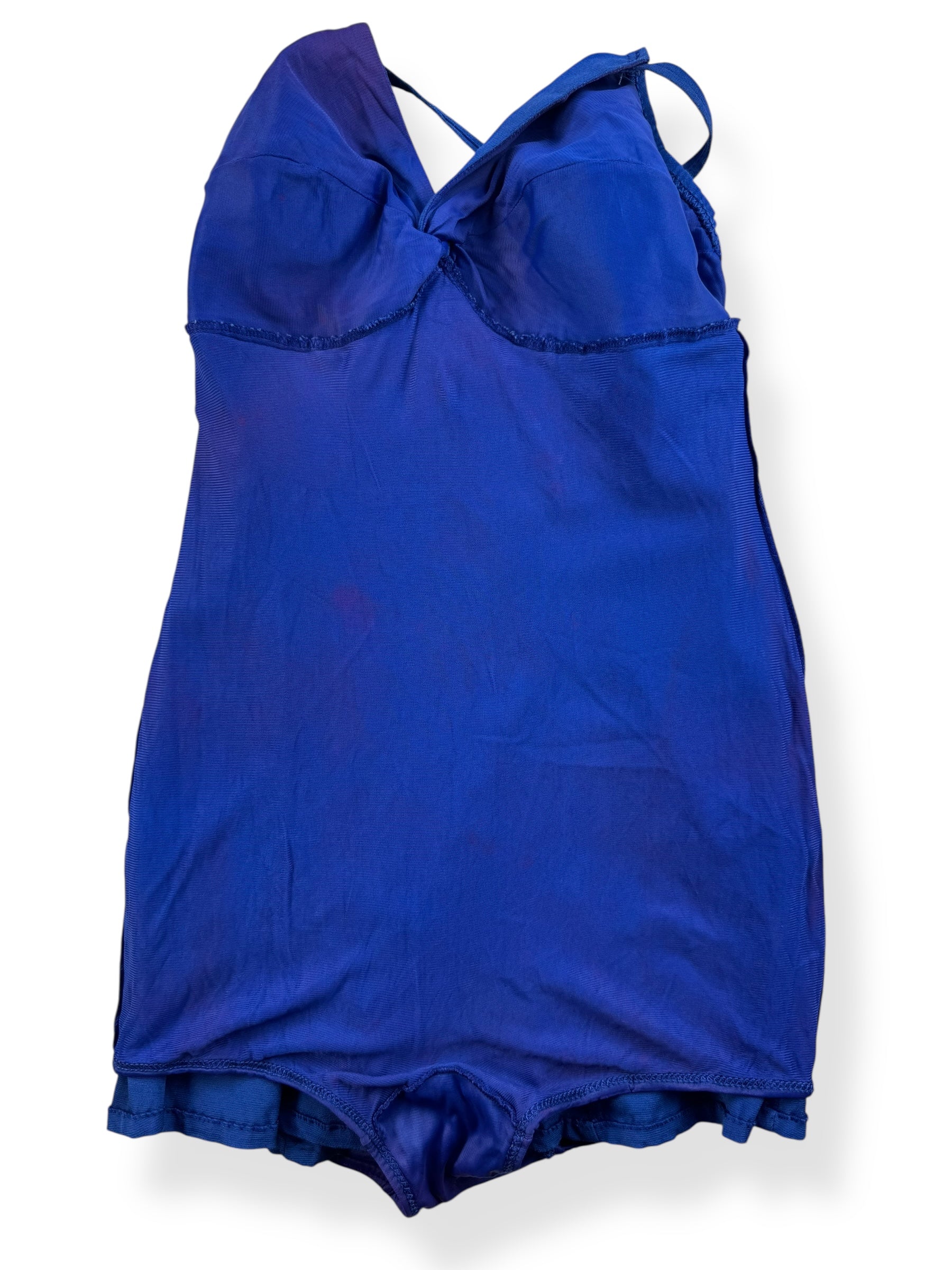 Insideout of 1960s Navy Blue Kerrybrook Bathing Suit M-L
