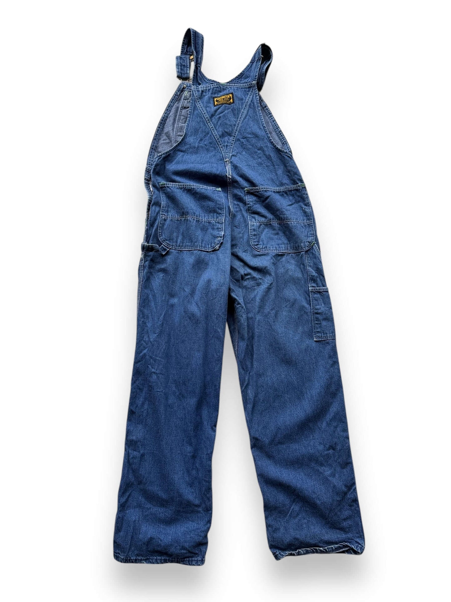 back of Vintage Dee Cee Denim Overalls W36