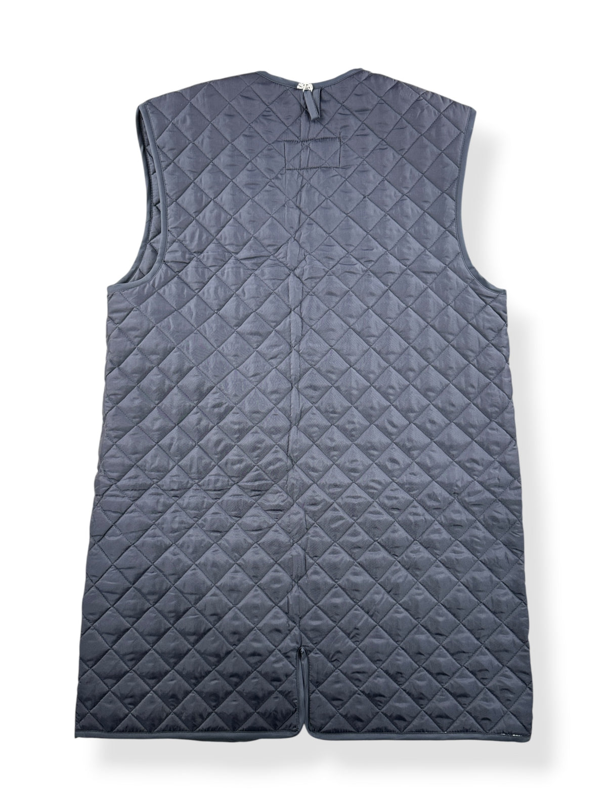Back of Vintage Grantham Long Quilted Vest SZ S
