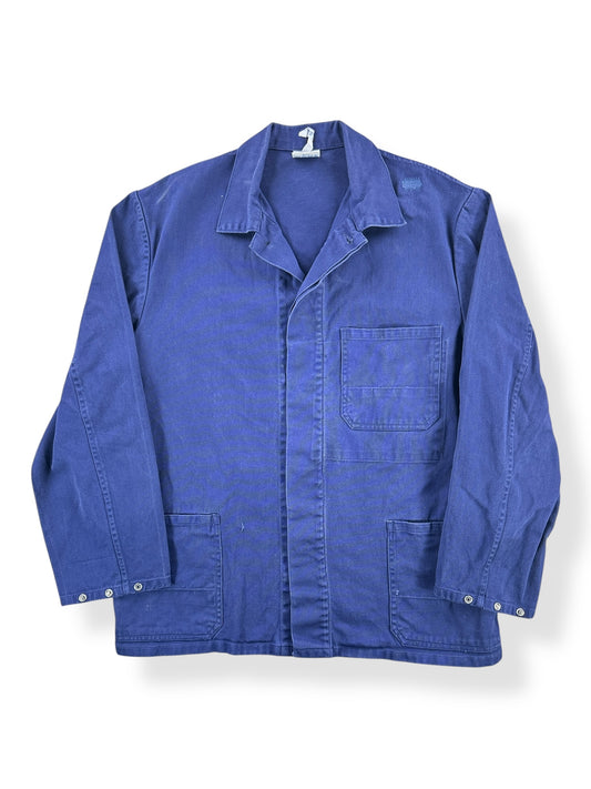 Front of Vintage Repaired Euro Work Coat SZ L