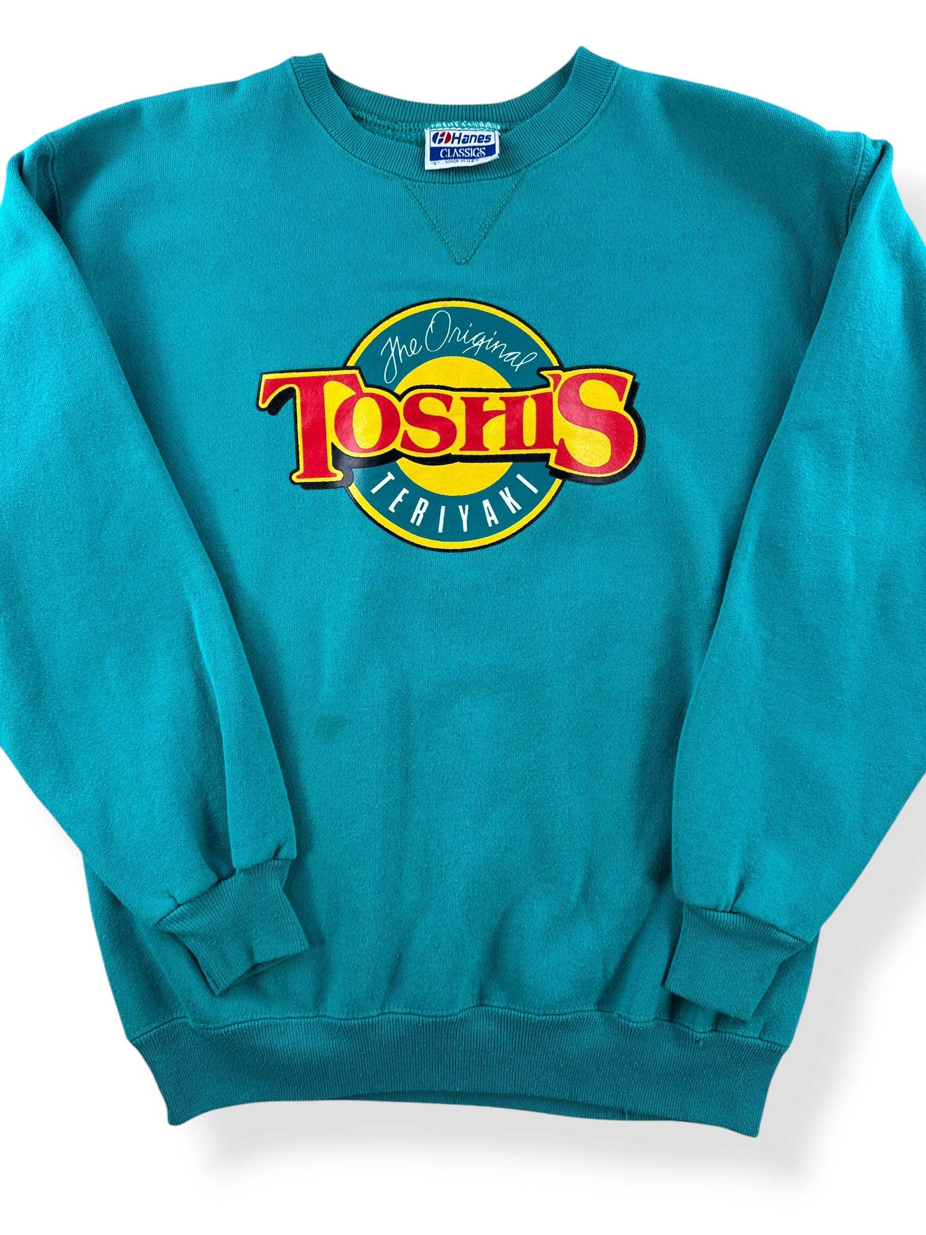 Close-up of Vintage 90s Toshi's Teriyaki Crewneck SZ L (Fits M)