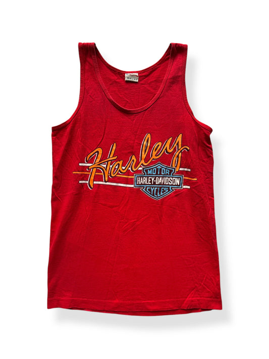 Front of Vintage Red Sturgis Harley Davidson Tank Top SZ S