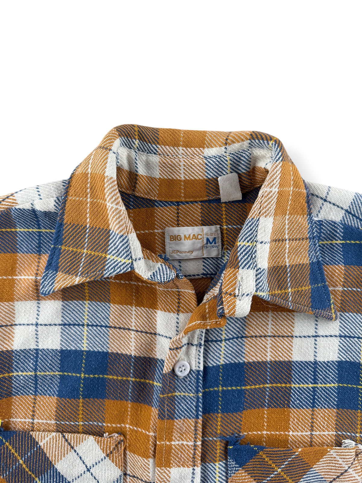 Collar on Vintage Big Mac Cotton Flannel SZ M