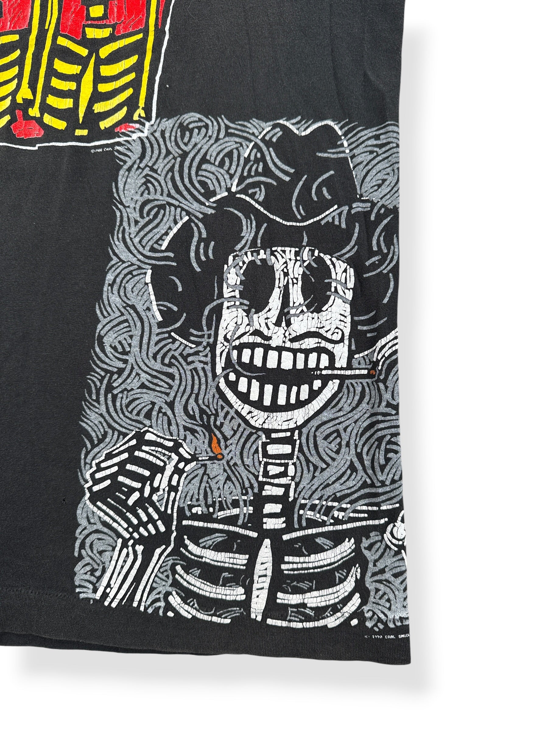 Graphic of Vintage 80’s Test Print Carl Smool Art Tee SZ XL