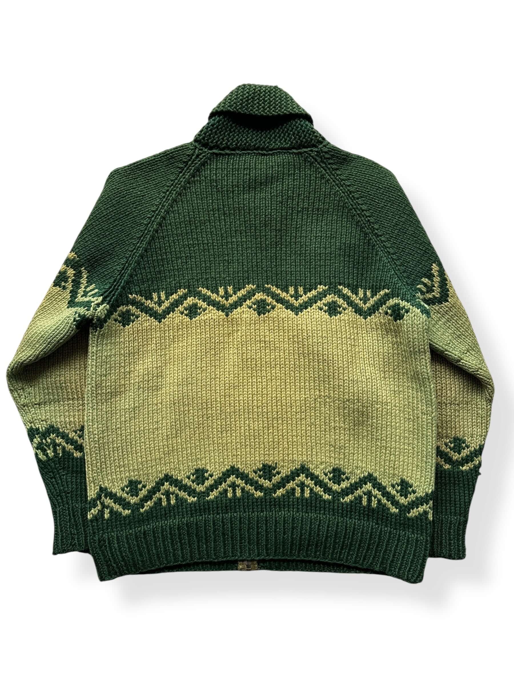 Back of Vintage Heavy Duty Handmade Cowichan Style Sweater