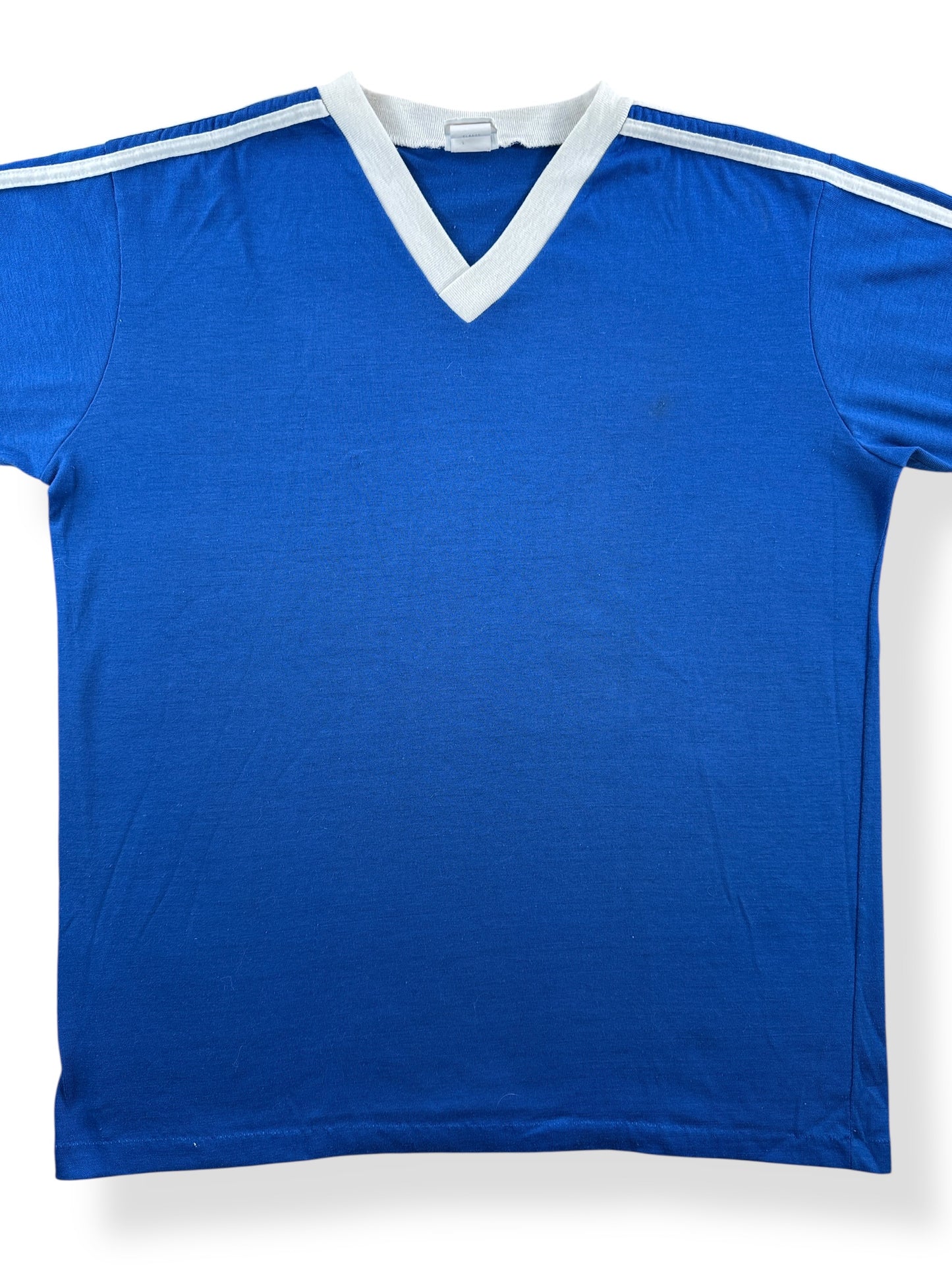 Front Close Up of Vintage JCPenney 50/50 Blue Jersey SZ XL (Fits L)