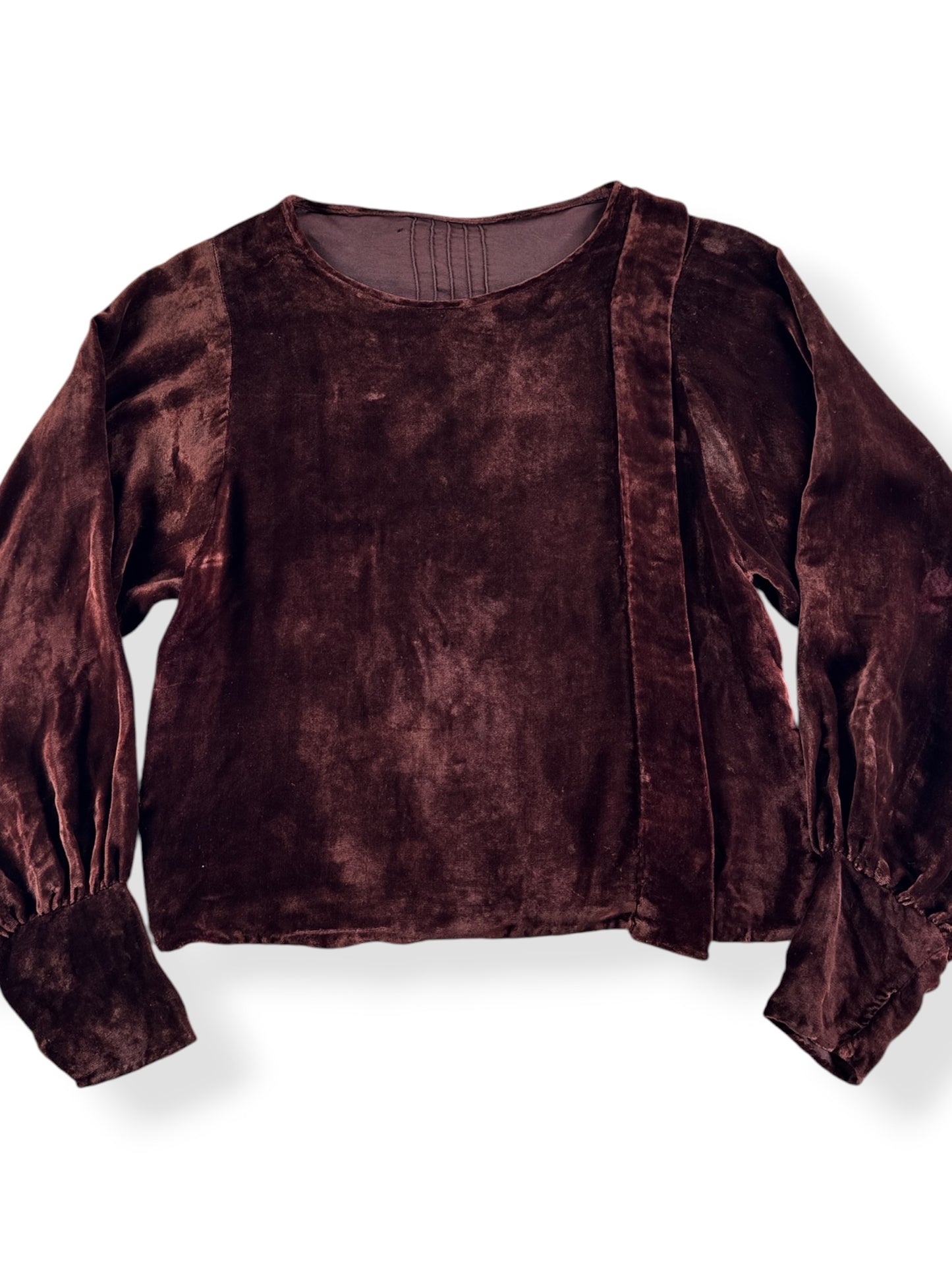 Close-up of Antique Velvet Top SZ XS