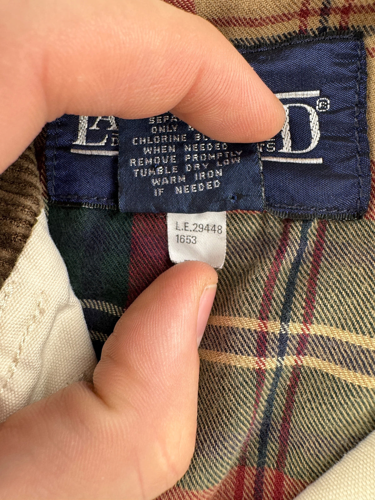 Tag on Vintage Land's End Barn Coat SZ M