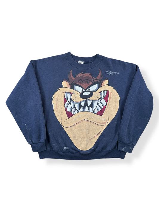 Front of Vintage Tasmanian Devil Crewneck SZ L