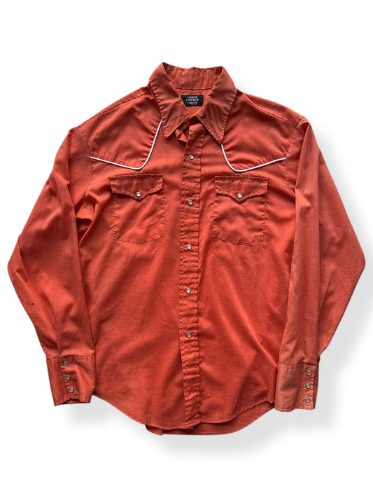 Front of Orange Urban Cowboy Pearlsnap SZ L