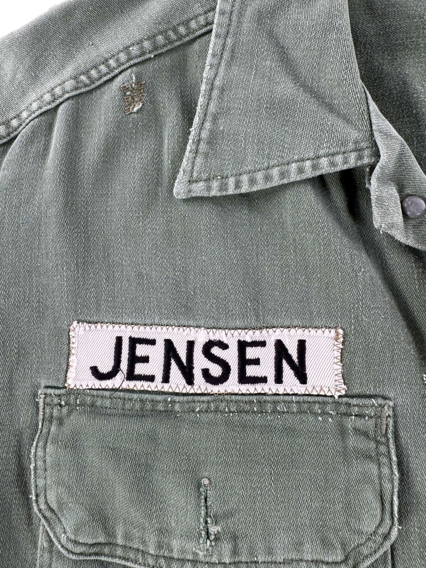 Patch on Vintage Named Army Shirt SZ L